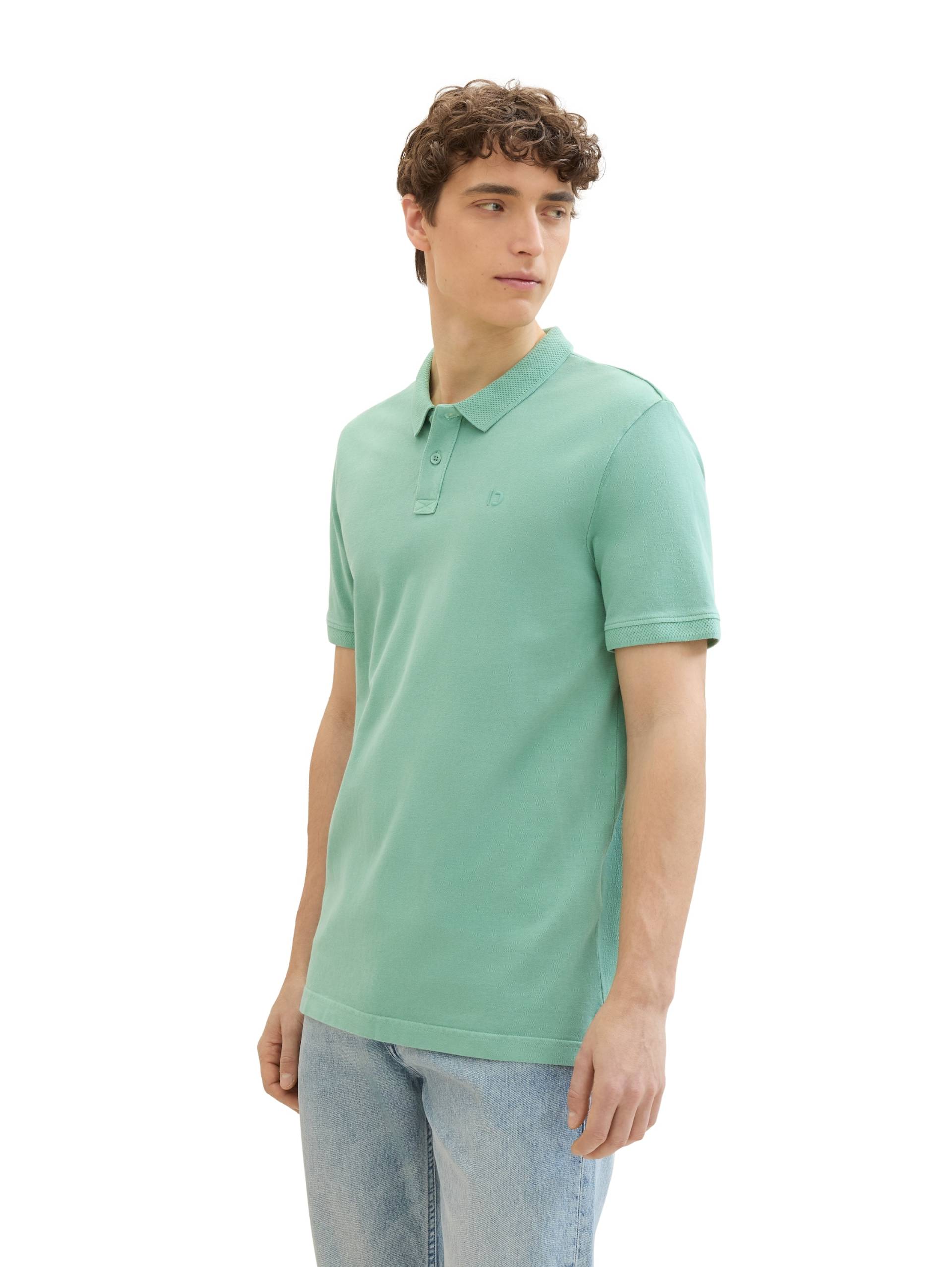 TOM TAILOR Denim Poloshirt, aus reiner Baumwolle und mit Logo-Stickerei TOM TAILOR Denim Poloshirt, aus reiner Baumwolle und mit Logo-Stickerei von Tom Tailor Denim