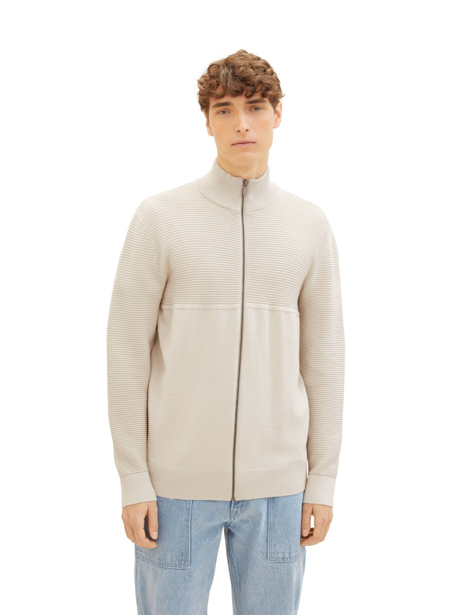 TOM TAILOR Denim Strickjacke, mit Stehkragen und Reissverschluss TOM TAILOR Denim Strickjacke, mit Stehkragen und Reissverschluss von Tom Tailor Denim