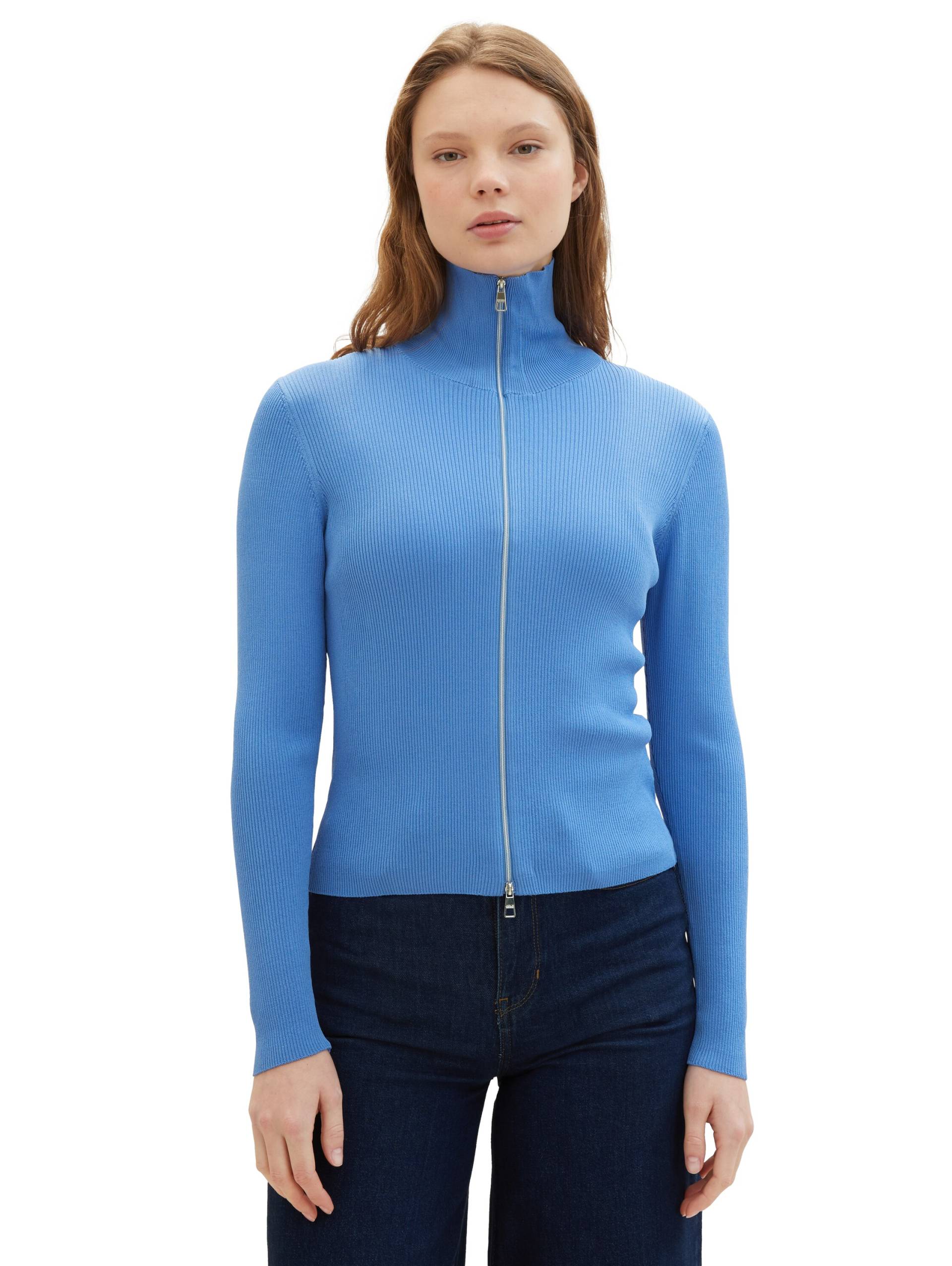 TOM TAILOR Denim Strickjacke, in Ripp-Optik und mit 2-Wege-Reissverschluss TOM TAILOR Denim Strickjacke, in Ripp-Optik und mit 2-Wege-Reissverschluss von Tom Tailor Denim