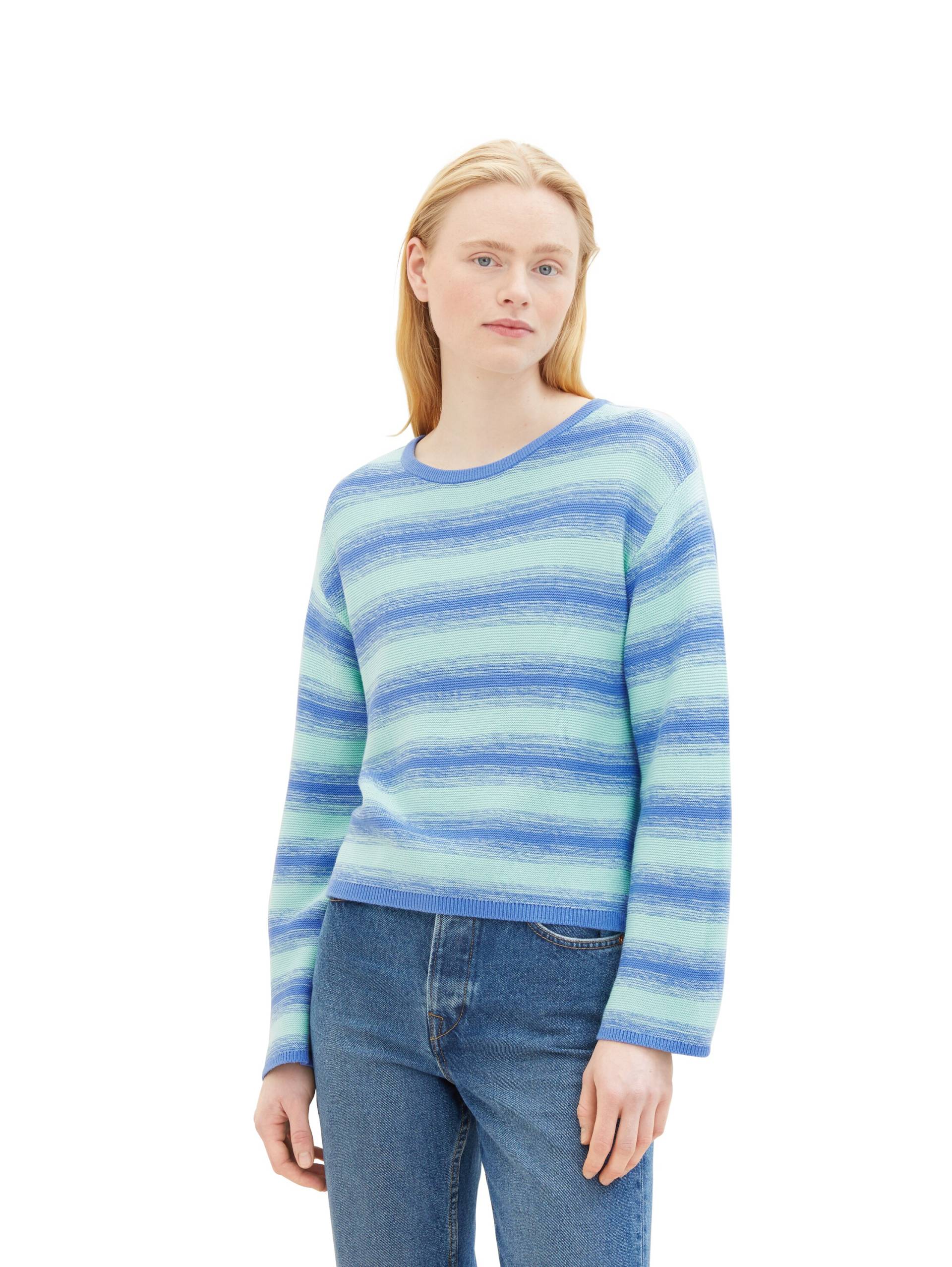 TOM TAILOR Denim Strickpullover, in Streifen-Optik und mit Farbverlauf TOM TAILOR Denim Strickpullover, in Streifen-Optik und mit Farbverlauf von Tom Tailor Denim