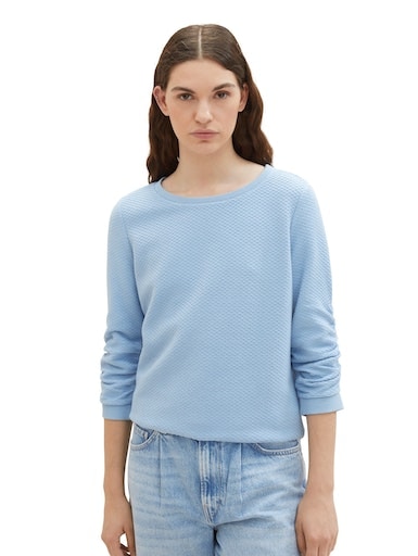 TOM TAILOR Denim Sweatshirt, im besonderen Strukturmuster von Tom Tailor Denim