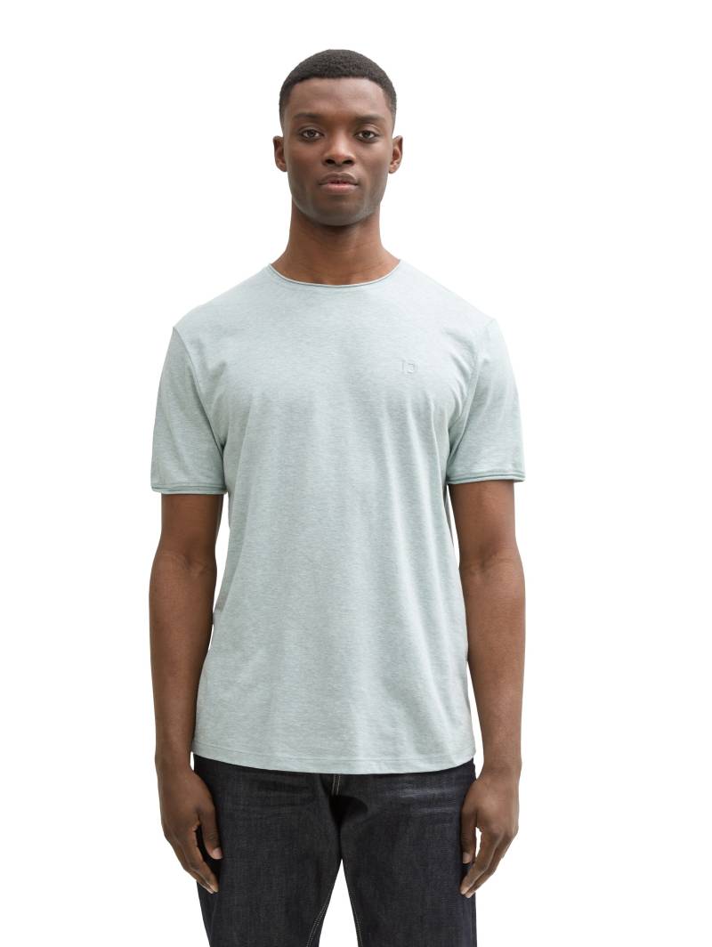 TOM TAILOR Denim T-Shirt, in Melange Optik von Tom Tailor Denim