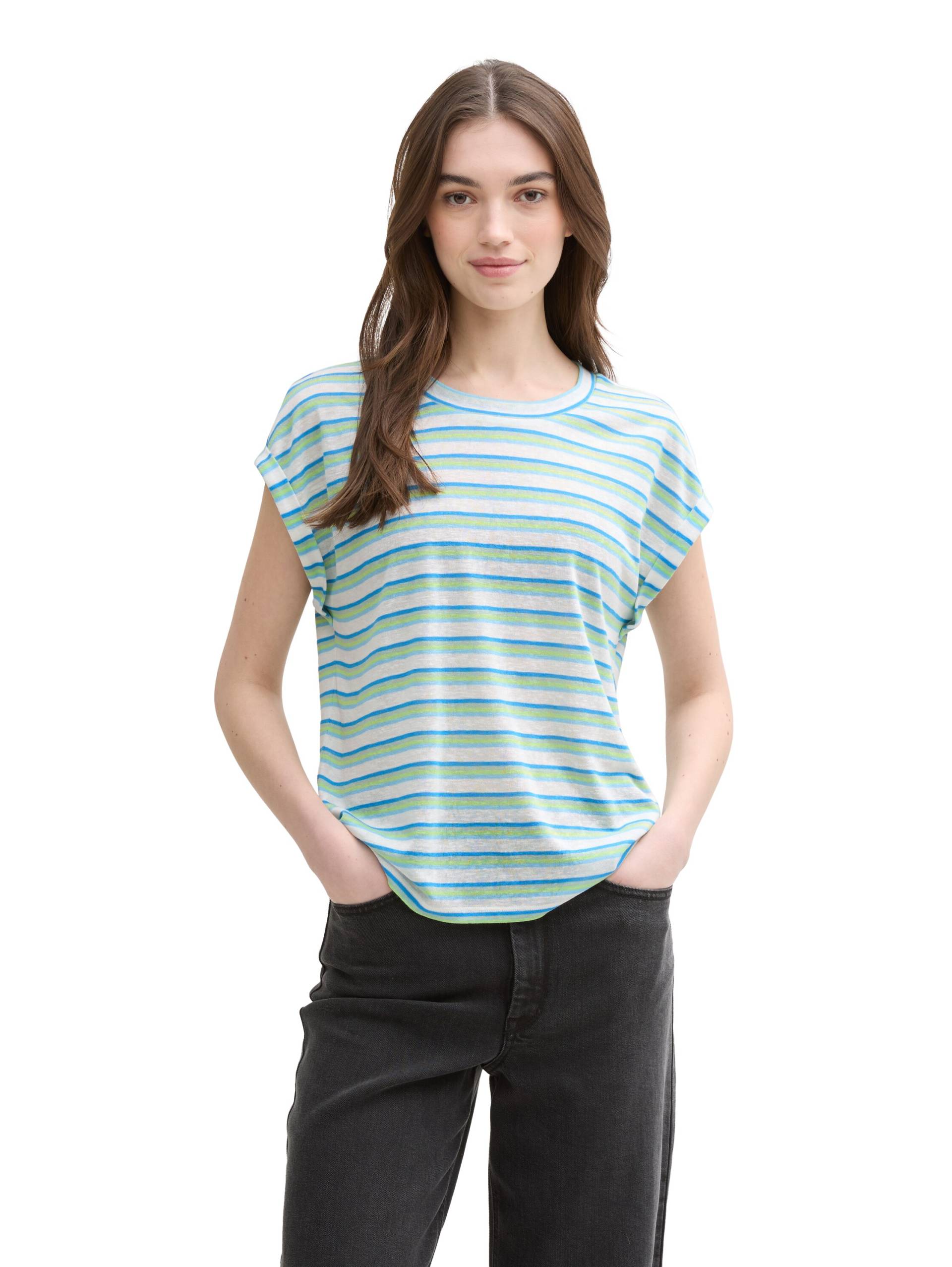 TOM TAILOR Denim T-Shirt, mit Streifen Muster von Tom Tailor Denim