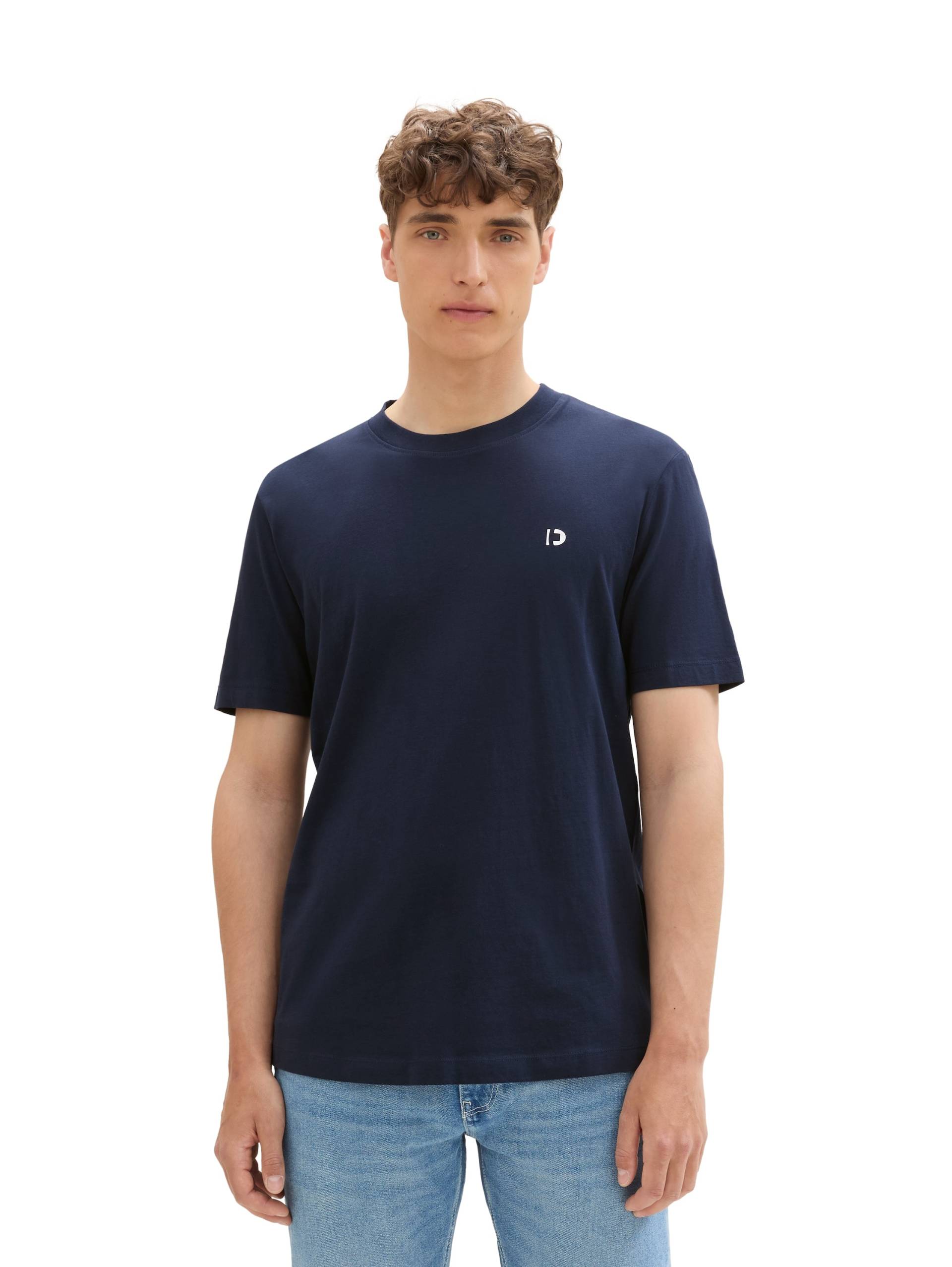 TOM TAILOR Denim T-Shirt »Crewneck«, mit kleinem Logo-Print von Tom Tailor Denim