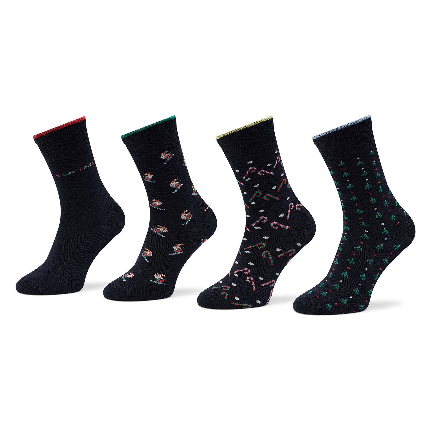 4er-Set hohe Unisex-Socken Tom Tailor 90253X Dunkelblau von Tom Tailor