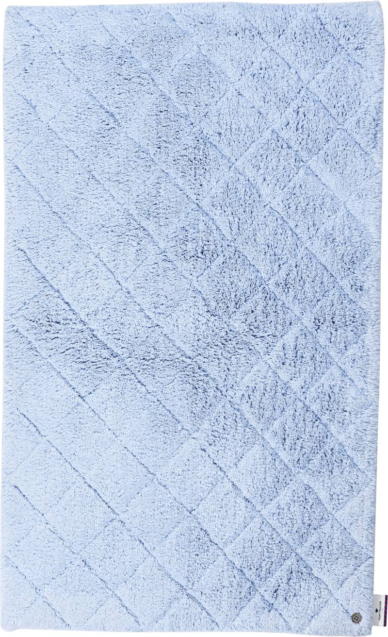 TOM TAILOR HOME Badematte »Cotton Diamond«, Höhe 20 mm, rutschhemmend beschichtet, fussbodenheizungsgeeignet-strapazierfähig, Uni Farben, Pastell Farben, Rauten, reine Baumwolle, weich & kuschelig von TOM TAILOR HOME