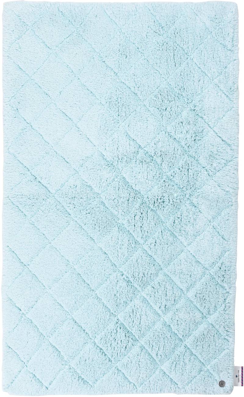 TOM TAILOR HOME Badematte »Cotton Diamond«, rutschhemmend beschichtet, fussbodenheizungsgeeignet-strapazierfähig, Uni Farben, Pastell Farben, Rauten, reine Baumwolle, weich & kuschelig von TOM TAILOR HOME