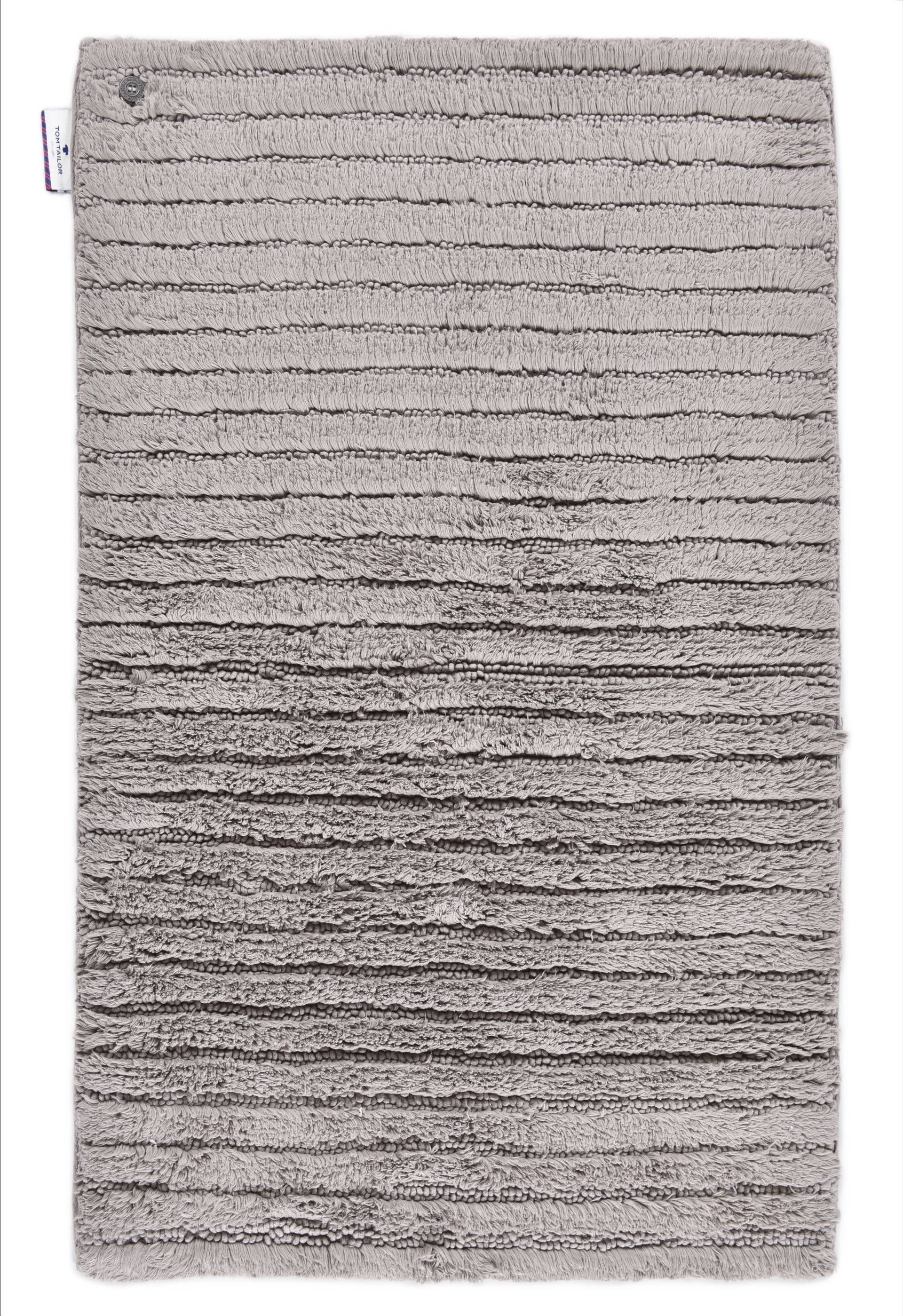 TOM TAILOR HOME Badematte »Cotton Stripes«, rutschhemmend beschichtet, fussbodenheizungsgeeignet-strapazierfähig, Uni Farben, gestreift, reine Baumwolle, Hoch-Tief Effekt TOM TAILOR HOME Badematte »Cotton Stripes«, rutschhemmend beschichtet, fussbodenheizungsgeeignet-strapazierfähig, Uni Farben, gestreift, reine Baumwolle, Hoch-Tief Effekt von TOM TAILOR HOME