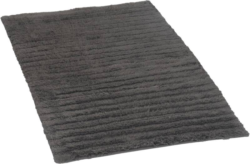 TOM TAILOR HOME Badematte »Cotton Stripes«, Höhe 20 mm, rutschhemmend beschichtet, fussbodenheizungsgeeignet-strapazierfähig, Uni Farben, gestreift, reine Baumwolle, Hoch-Tief Effekt von TOM TAILOR HOME