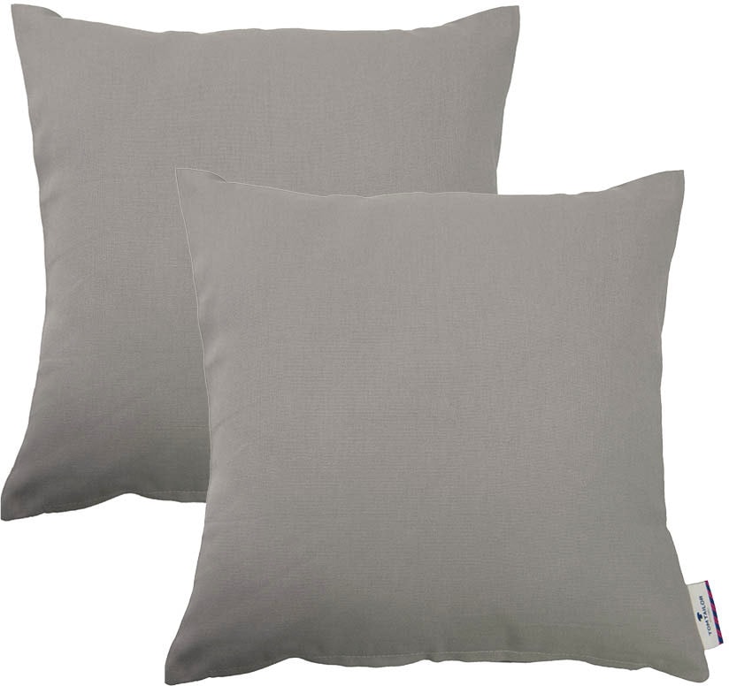 TOM TAILOR HOME Sitzkissen »Dove«, TOM TAILOR unifarbenes, abgestepptes Sitzkisssen DOVE, 2er Pack von TOM TAILOR HOME