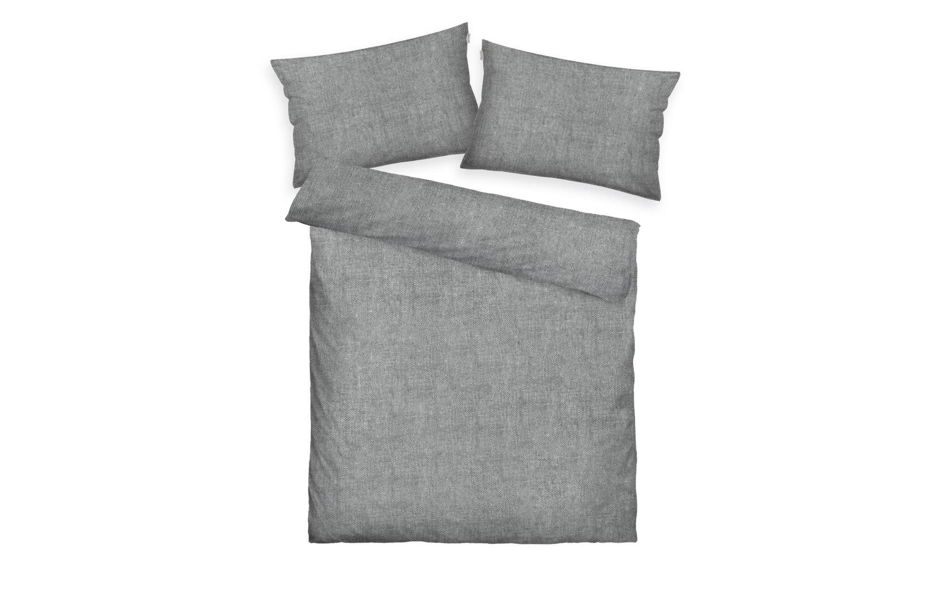 TOM TAILOR Bettwäsche »Melange 160 x 210 cm + 65 x 100 cm, Grau« TOM TAILOR Bettwäsche »Melange 160 x 210 cm + 65 x 100 cm, Grau« von Tom Tailor