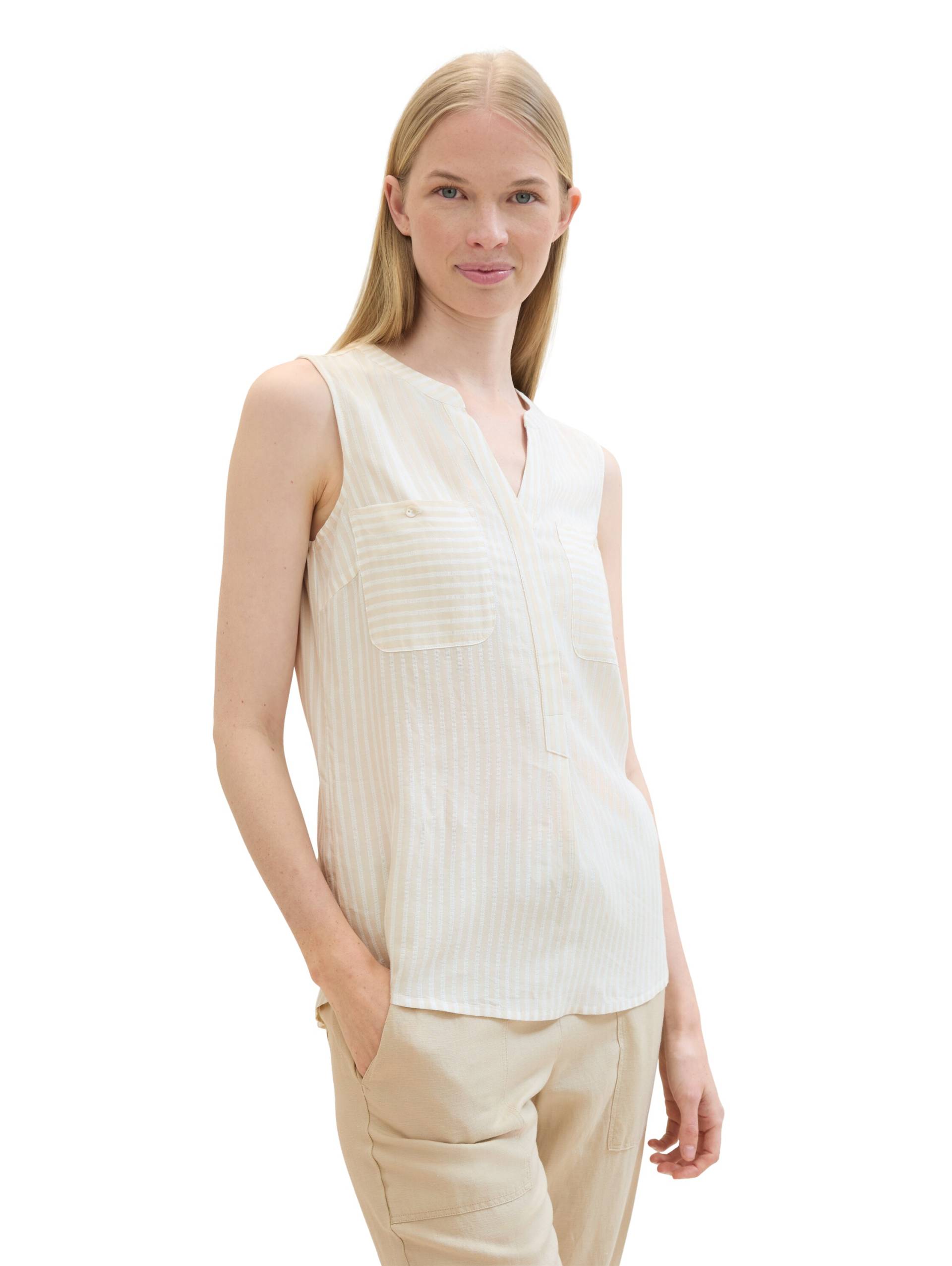 TOM TAILOR Blusenshirt, gestreift mit aufgesetzten Brusttaschen TOM TAILOR Blusenshirt, gestreift mit aufgesetzten Brusttaschen von Tom Tailor