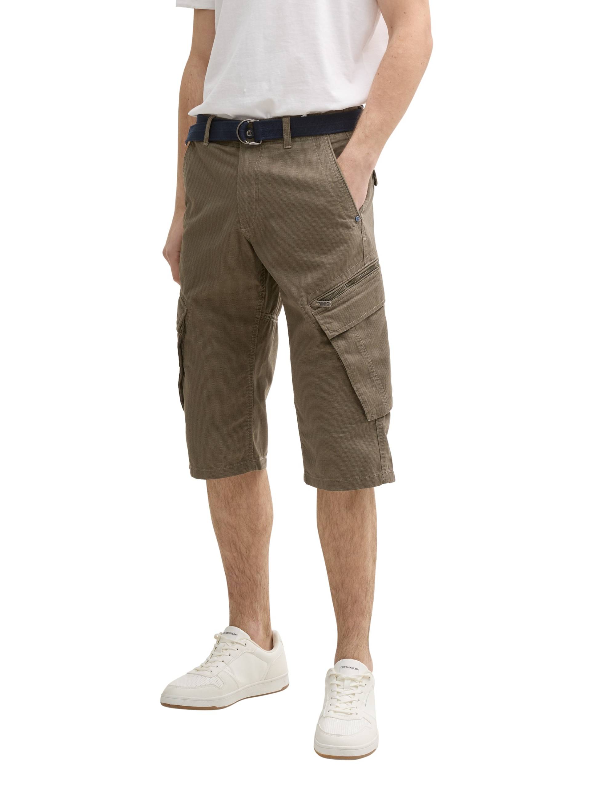 TOM TAILOR Cargoshorts, (Set, 2 tlg.), mit Gürtel von Tom Tailor