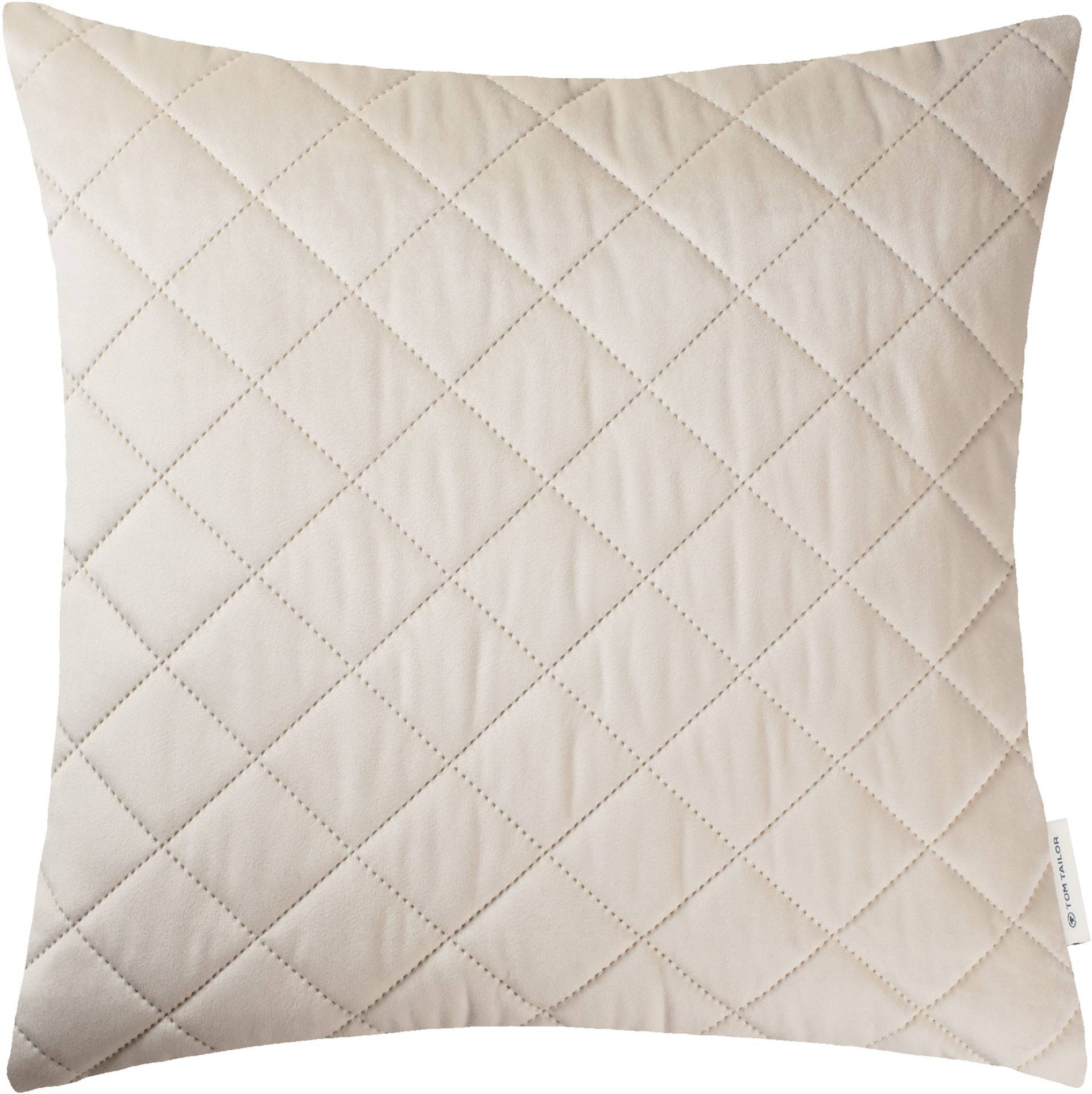 TOM TAILOR HOME Dekokissen »FrenchVelvet Quilt«, Kissenhülle ohne Füllung, 1 Stück von TOM TAILOR HOME