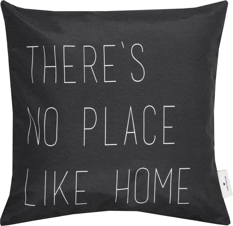 TOM TAILOR HOME Dekokissen »No Place«, mit trendigem Schriftzug, Kissenhülle ohne Füllung, 1 Stück von TOM TAILOR HOME