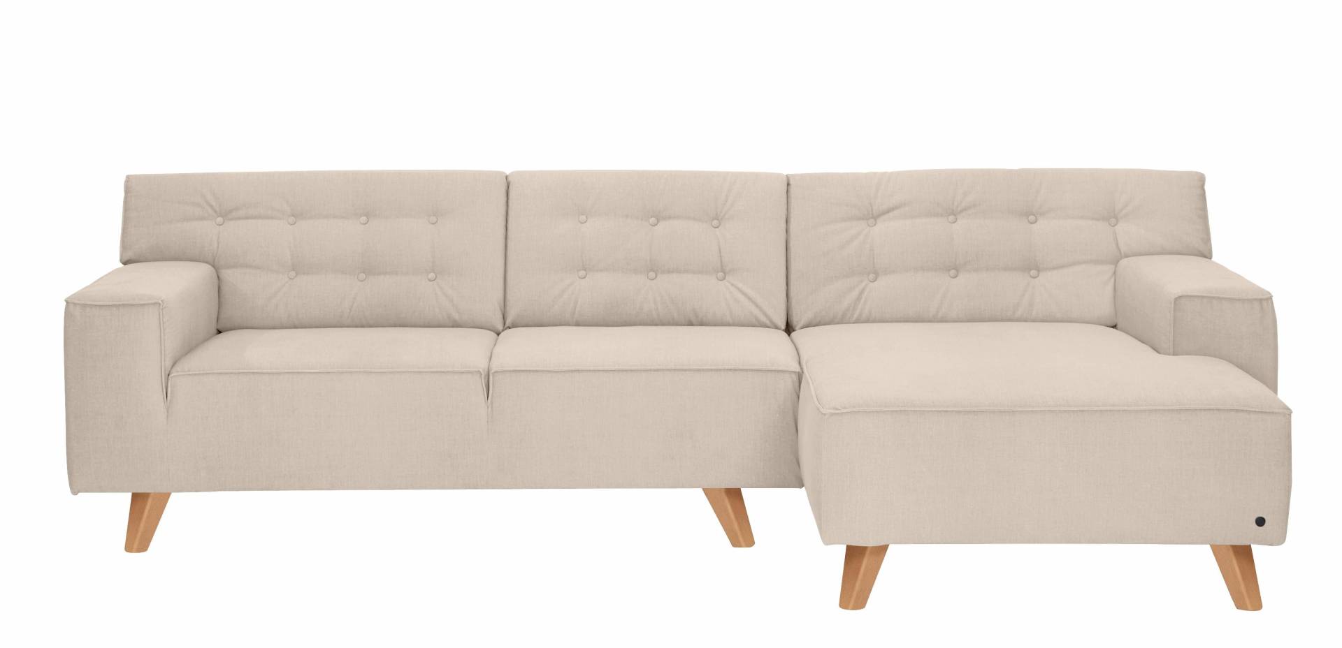 TOM TAILOR HOME Ecksofa »NORDIC CHIC«, mit Recamiere, im Retrolook, Füsse Buche natur von TOM TAILOR HOME