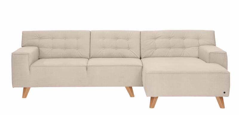 TOM TAILOR HOME Ecksofa »NORDIC CHIC«, mit Recamiere, im Retrolook, Füsse Buche natur von TOM TAILOR HOME