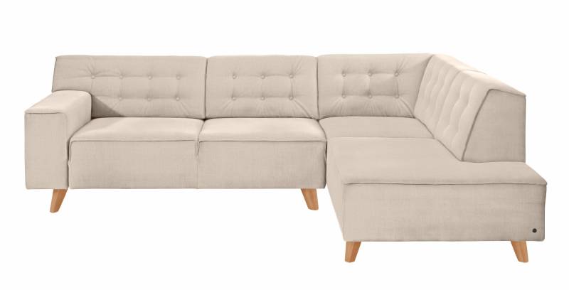 TOM TAILOR HOME Ecksofa »NORDIC CHIC«, mit Ottomane, wahlweise mit Sitzvorzug, Füsse Buche natur von TOM TAILOR HOME