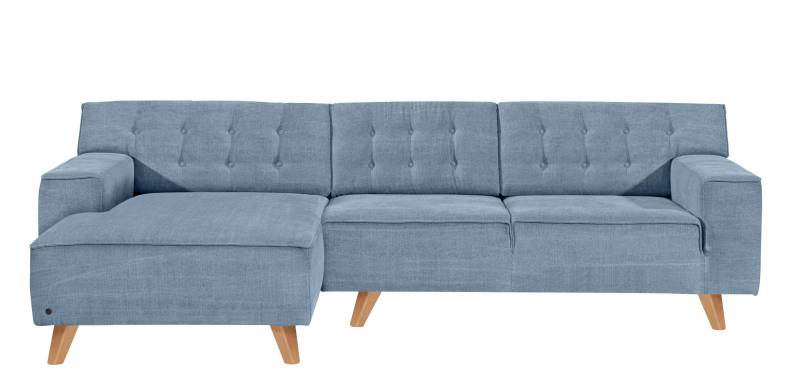 TOM TAILOR HOME Ecksofa »NORDIC CHIC«, mit Recamiere, im Retrolook, Füsse Buche natur von TOM TAILOR HOME