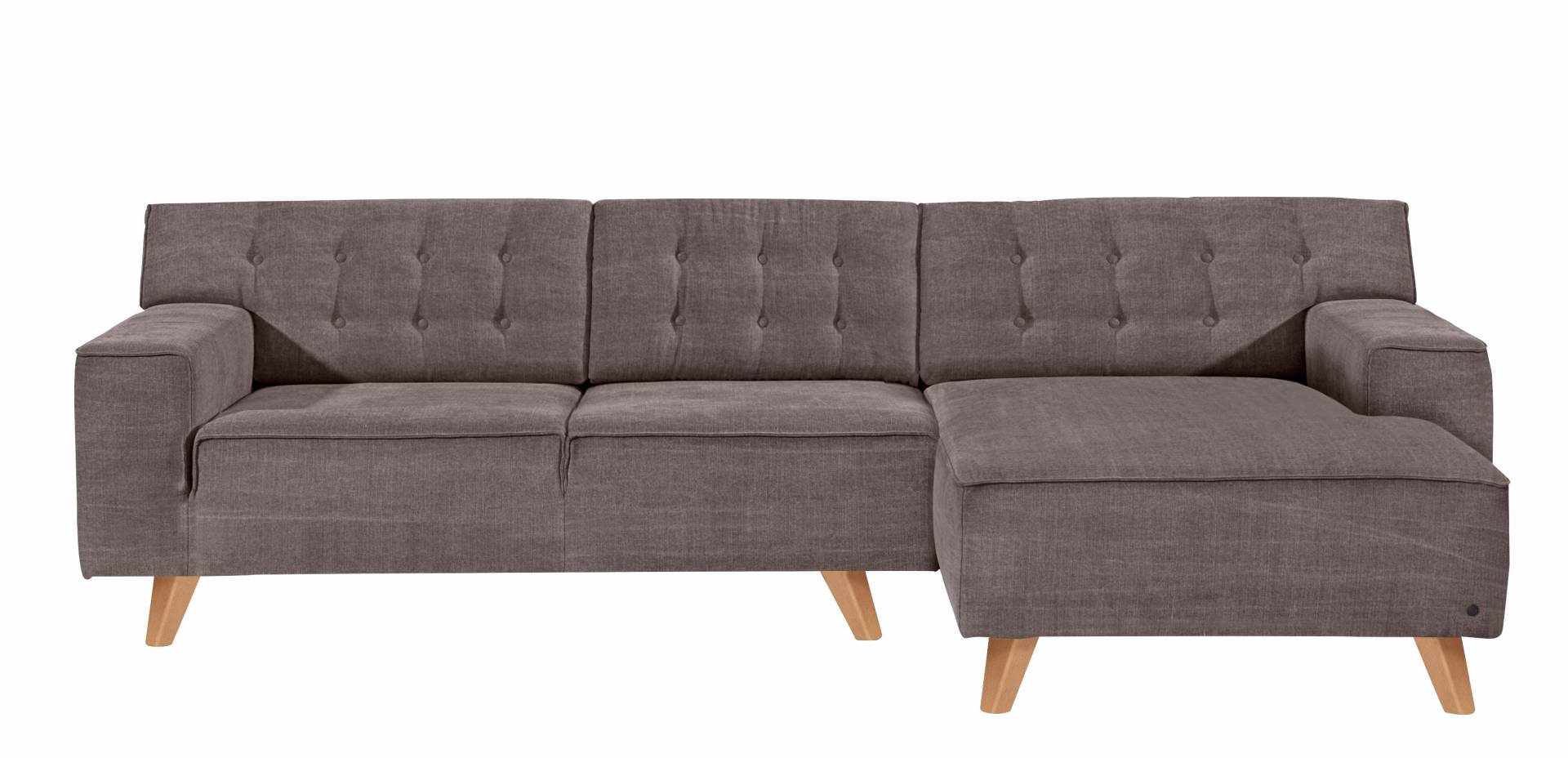 TOM TAILOR HOME Ecksofa »NORDIC CHIC«, mit Recamiere, im Retrolook, Füsse Buche natur von TOM TAILOR HOME