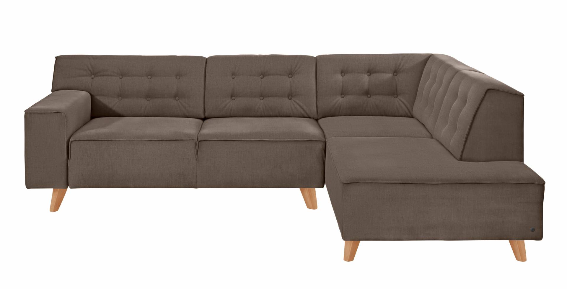 TOM TAILOR HOME Ecksofa »NORDIC CHIC«, mit Ottomane, wahlweise mit Sitzvorzug, Füsse Buche natur von TOM TAILOR HOME