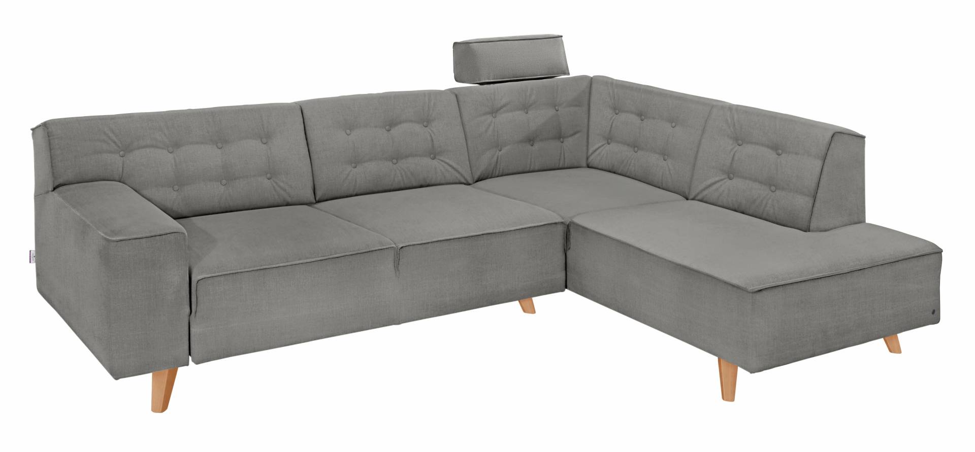 TOM TAILOR HOME Ecksofa »NORDIC CHIC«, mit Ottomane, wahlweise mit Sitzvorzug, Füsse Buche natur von TOM TAILOR HOME