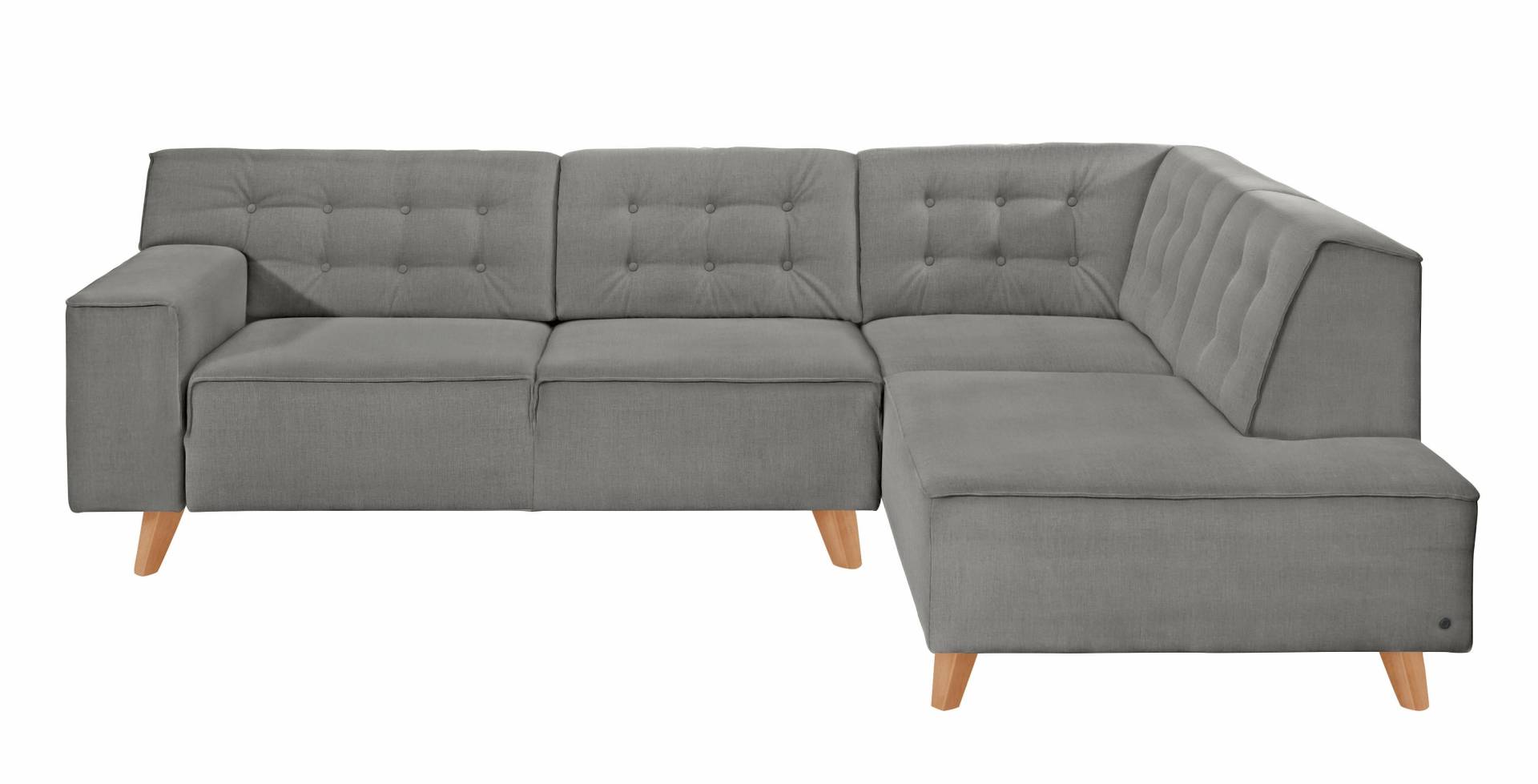 TOM TAILOR HOME Ecksofa »NORDIC CHIC«, mit Ottomane, wahlweise mit Sitzvorzug, Füsse Buche natur von TOM TAILOR HOME