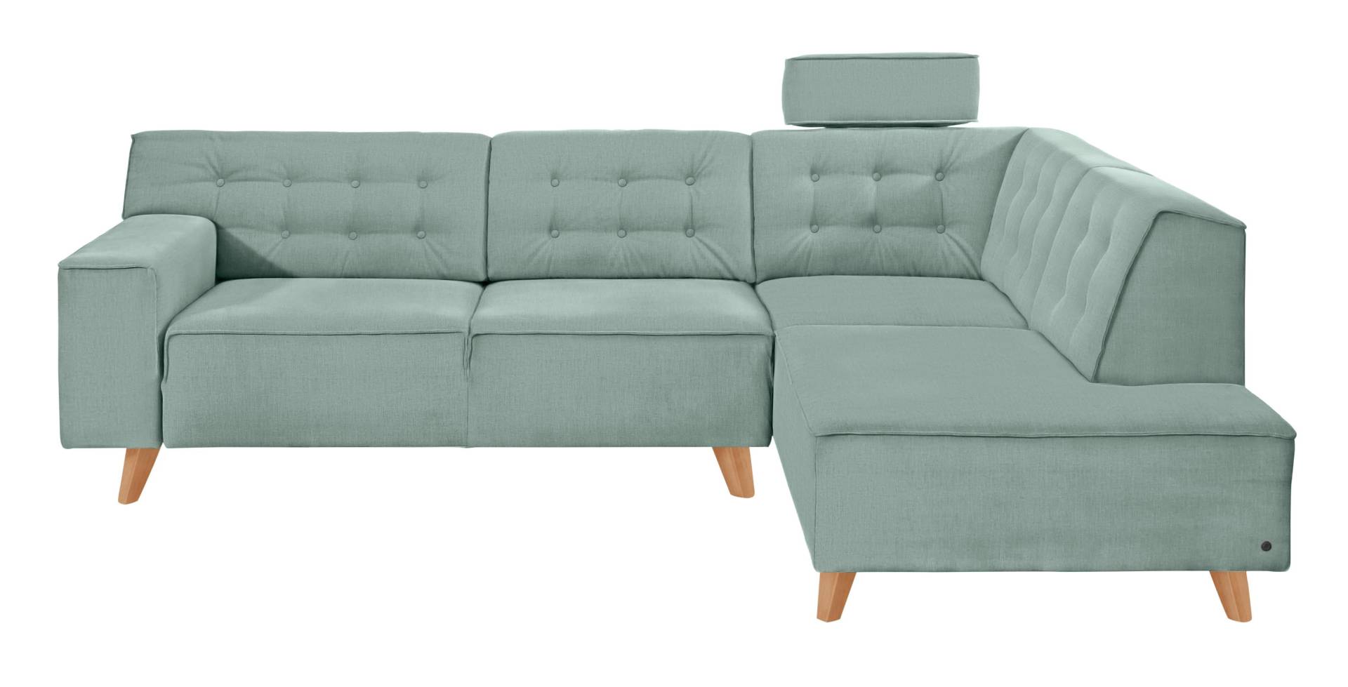 TOM TAILOR HOME Ecksofa »NORDIC CHIC«, mit Ottomane, wahlweise mit Sitzvorzug, Füsse Buche natur von TOM TAILOR HOME