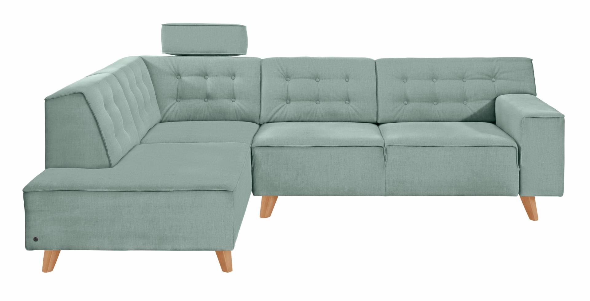 TOM TAILOR HOME Ecksofa »NORDIC CHIC«, mit Ottomane, wahlweise mit Sitzvorzug, Füsse Buche natur von TOM TAILOR HOME