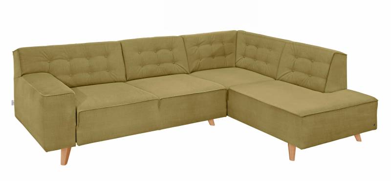 TOM TAILOR HOME Ecksofa »NORDIC CHIC«, mit Ottomane, wahlweise mit Sitzvorzug, Füsse Buche natur von TOM TAILOR HOME