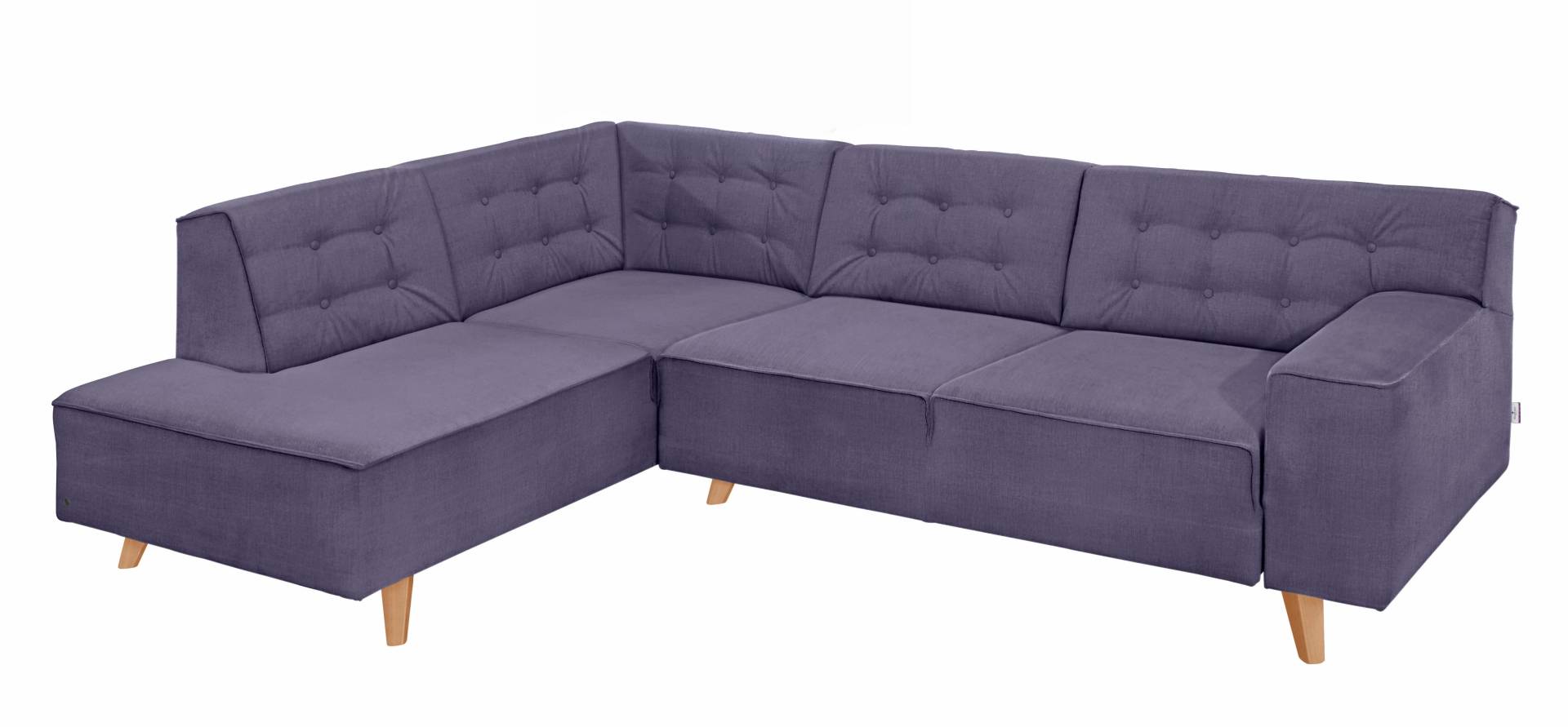 TOM TAILOR HOME Ecksofa »NORDIC CHIC«, mit Ottomane, wahlweise mit Sitzvorzug, Füsse Buche natur von TOM TAILOR HOME