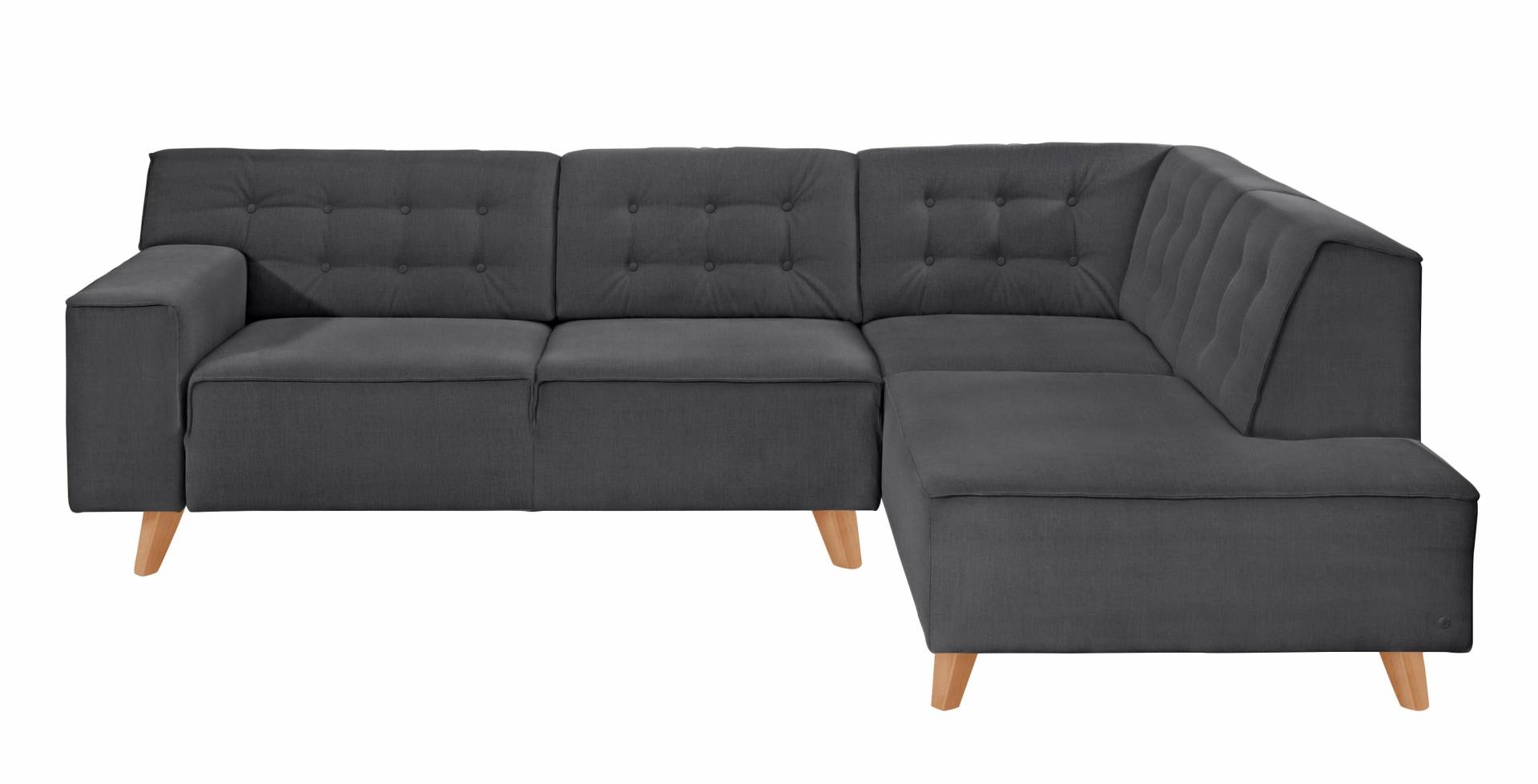 TOM TAILOR HOME Ecksofa »NORDIC CHIC«, mit Ottomane, wahlweise mit Sitzvorzug, Füsse Buche natur von TOM TAILOR HOME