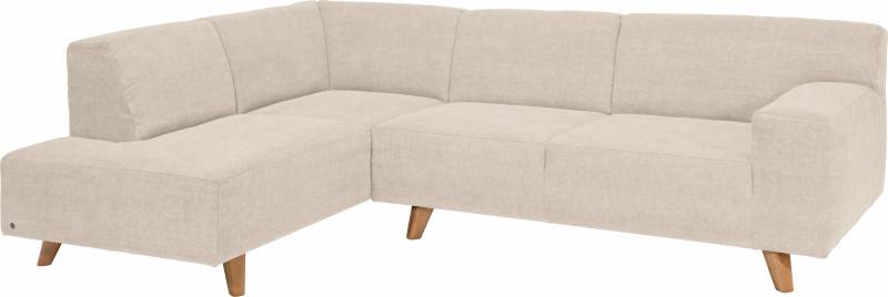 TOM TAILOR HOME Ecksofa »NORDIC PURE«, mit Ottomane, im Retrolook, Füsse Buche natur von TOM TAILOR HOME