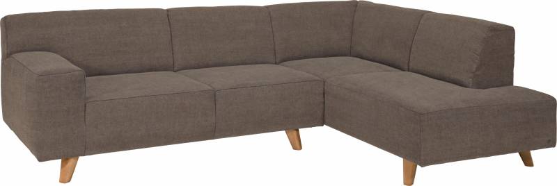 TOM TAILOR HOME Ecksofa »NORDIC PURE«, mit Ottomane, im Retrolook, Füsse Buche natur von TOM TAILOR HOME