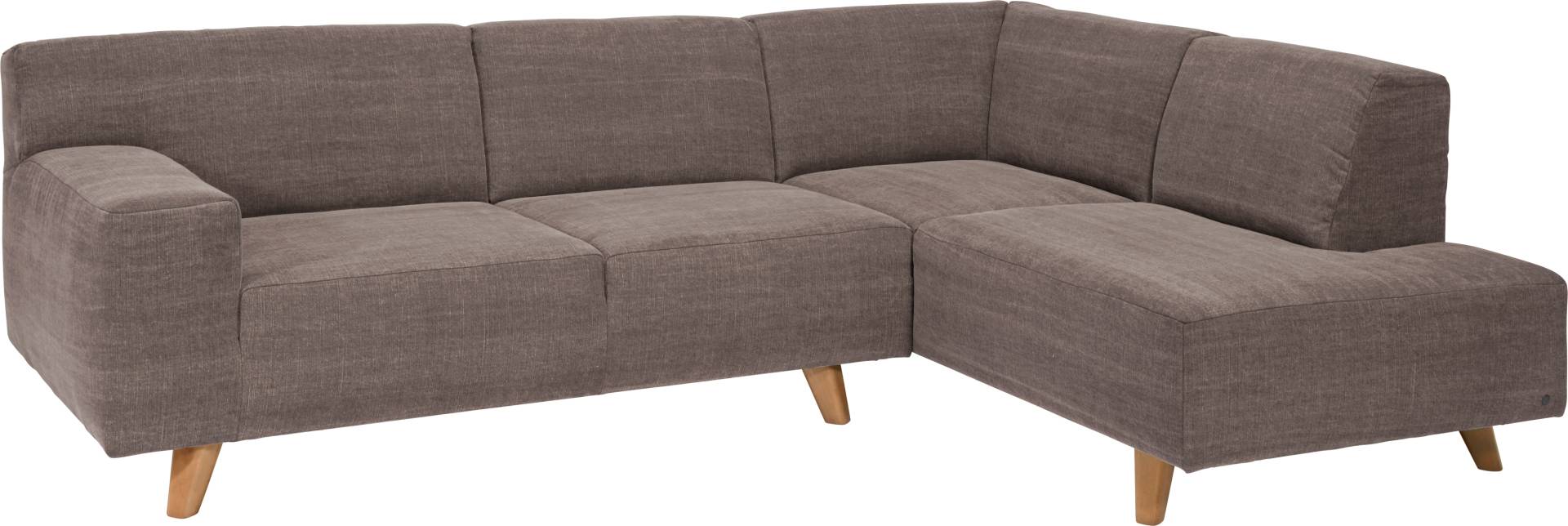 TOM TAILOR HOME Ecksofa »NORDIC PURE«, mit Ottomane, im Retrolook, Füsse Buche natur von TOM TAILOR HOME