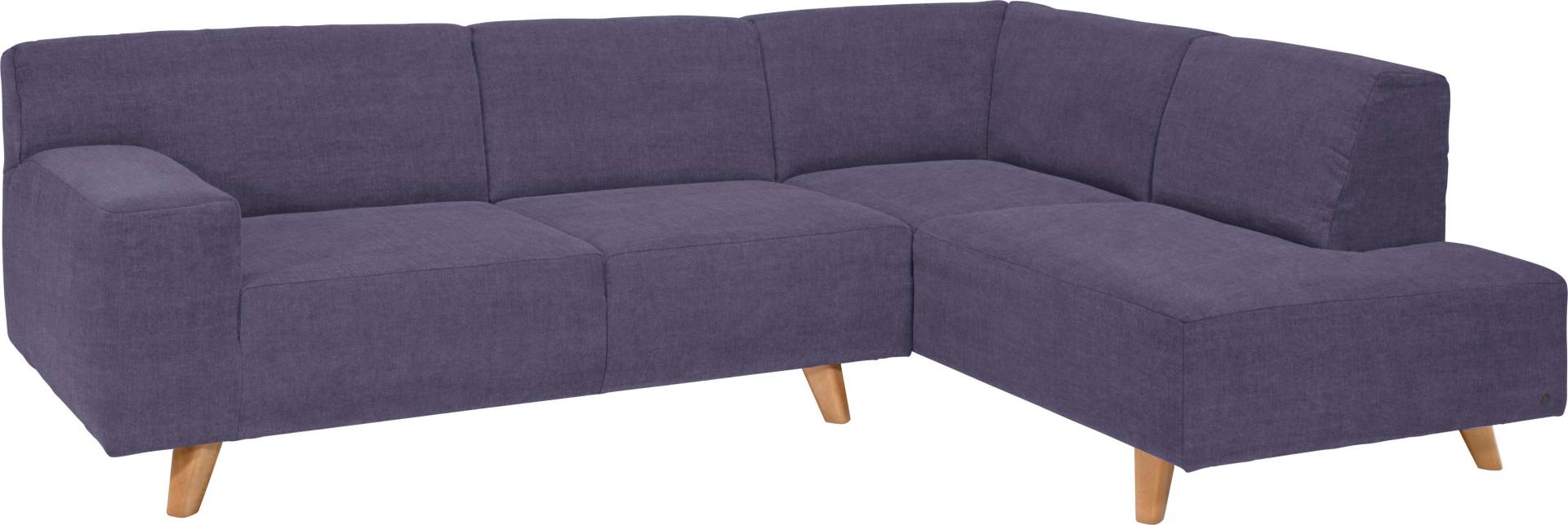 TOM TAILOR HOME Ecksofa »NORDIC PURE«, mit Ottomane, im Retrolook, Füsse Buche natur von TOM TAILOR HOME