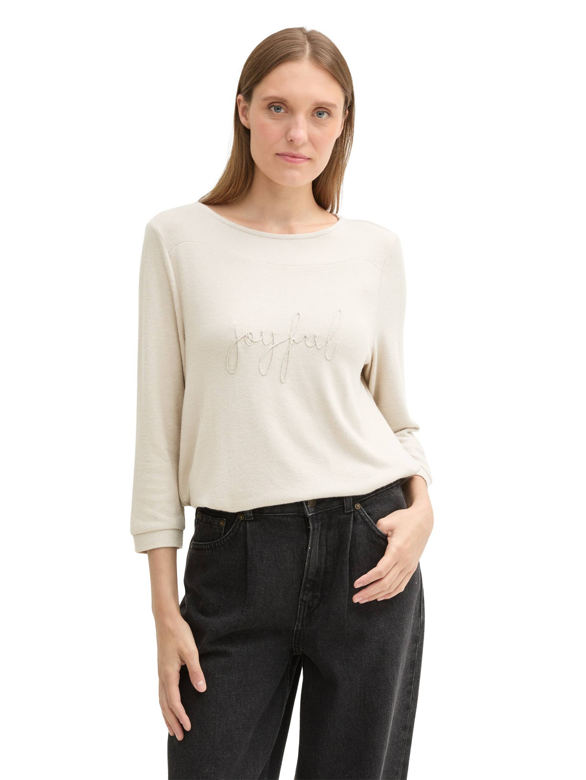 TOM TAILOR Fleeceshirt, mit Textprint TOM TAILOR Fleeceshirt, mit Textprint von Tom Tailor