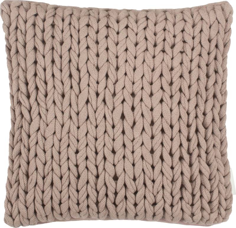 TOM TAILOR HOME Dekokissen »Knit«, mit gemütlichem groben Strickdessin, Kissenhülle ohne Füllung, 1 Stück von TOM TAILOR HOME