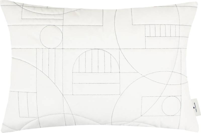 TOM TAILOR HOME Dekokissen »Stitched Artdeco«, aus kuschelweicher Samtnachbildung, Kissenhülle ohne Füllung, 1 Stück von TOM TAILOR HOME