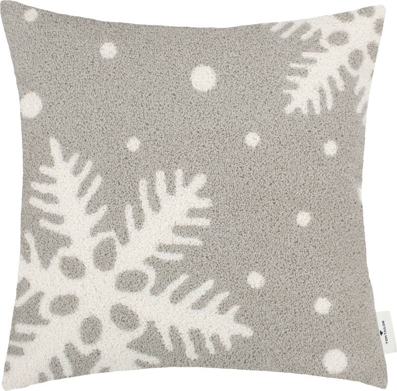 TOM TAILOR HOME Dekokissen »Winter Flake«, mit hochertigem Bouclé-Effekt, Kissenhülle ohne Füllung, 1 Stück von TOM TAILOR HOME