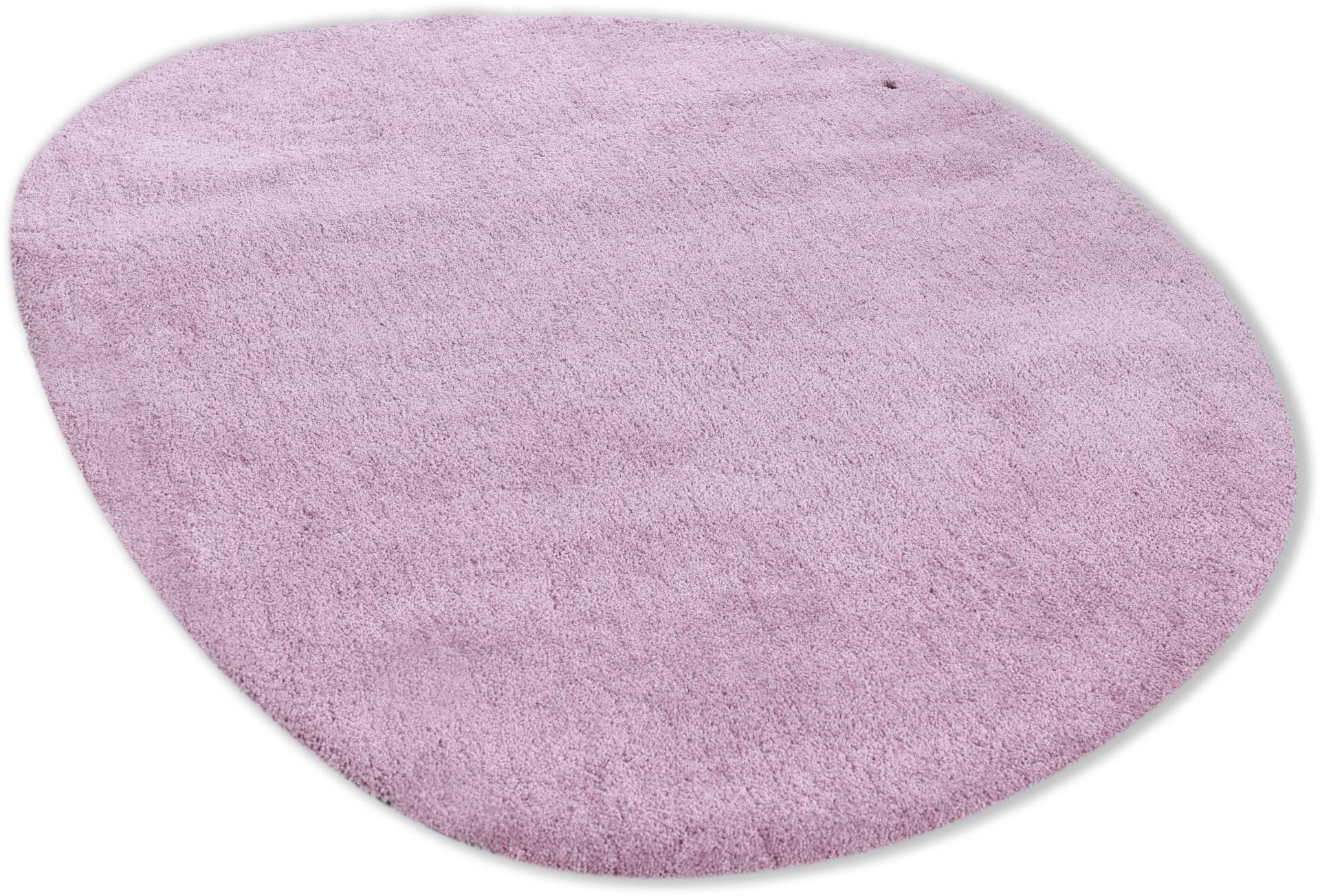 TOM TAILOR HOME Hochflor-Teppich »Shaggy Teppich Cozy«, oval, Uni Farben, auch in Pastell Farben, ideal im Wohnzimmer & Schlafzimmer von TOM TAILOR HOME