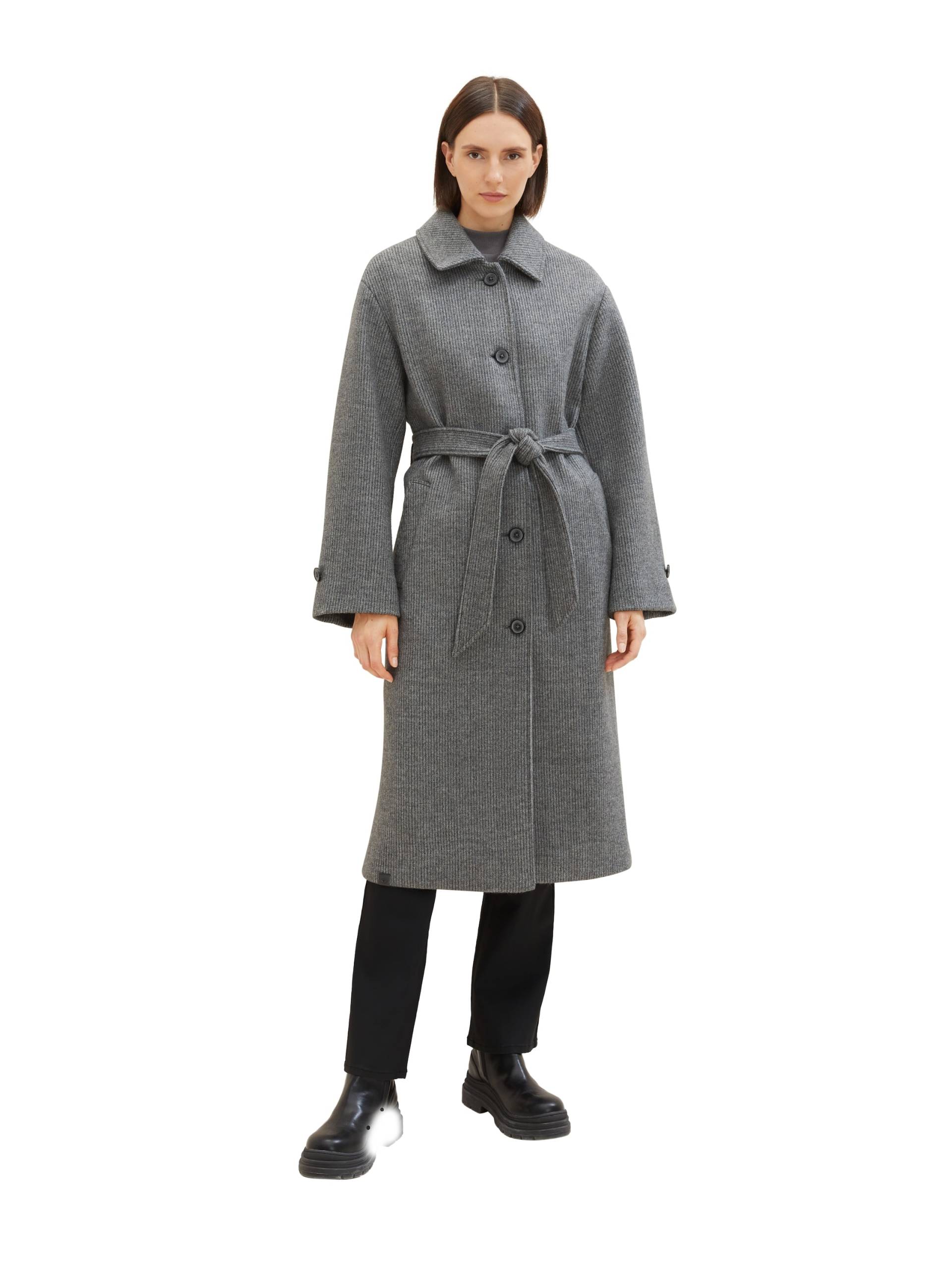 TOM TAILOR Kurzmantel, in elastischer, gerippter Qualität mit Bindegürtel TOM TAILOR Kurzmantel, in elastischer, gerippter Qualität mit Bindegürtel von Tom Tailor