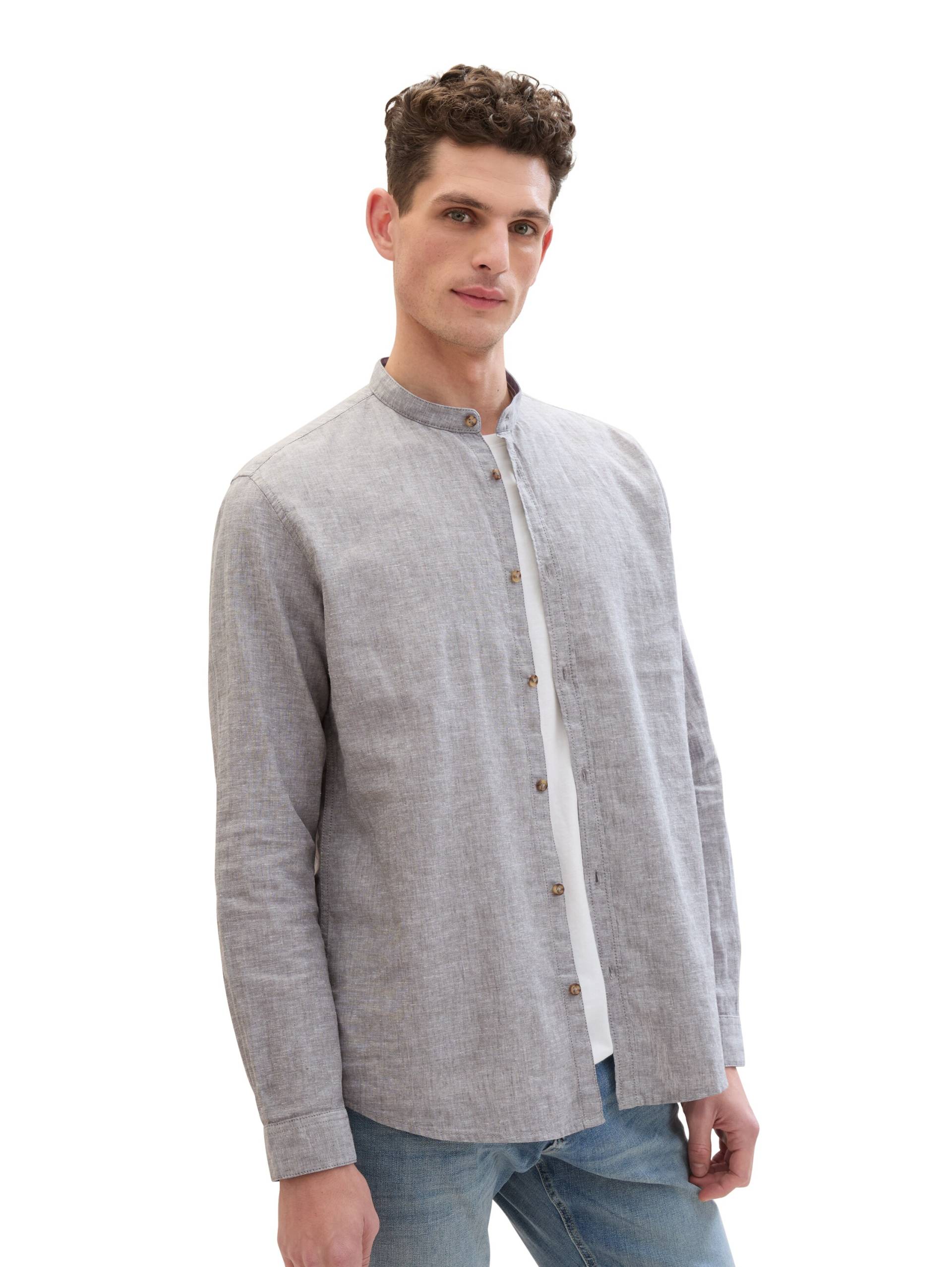 TOM TAILOR Langarmhemd, mit blauem Detail am Kragen TOM TAILOR Langarmhemd, mit blauem Detail am Kragen von Tom Tailor