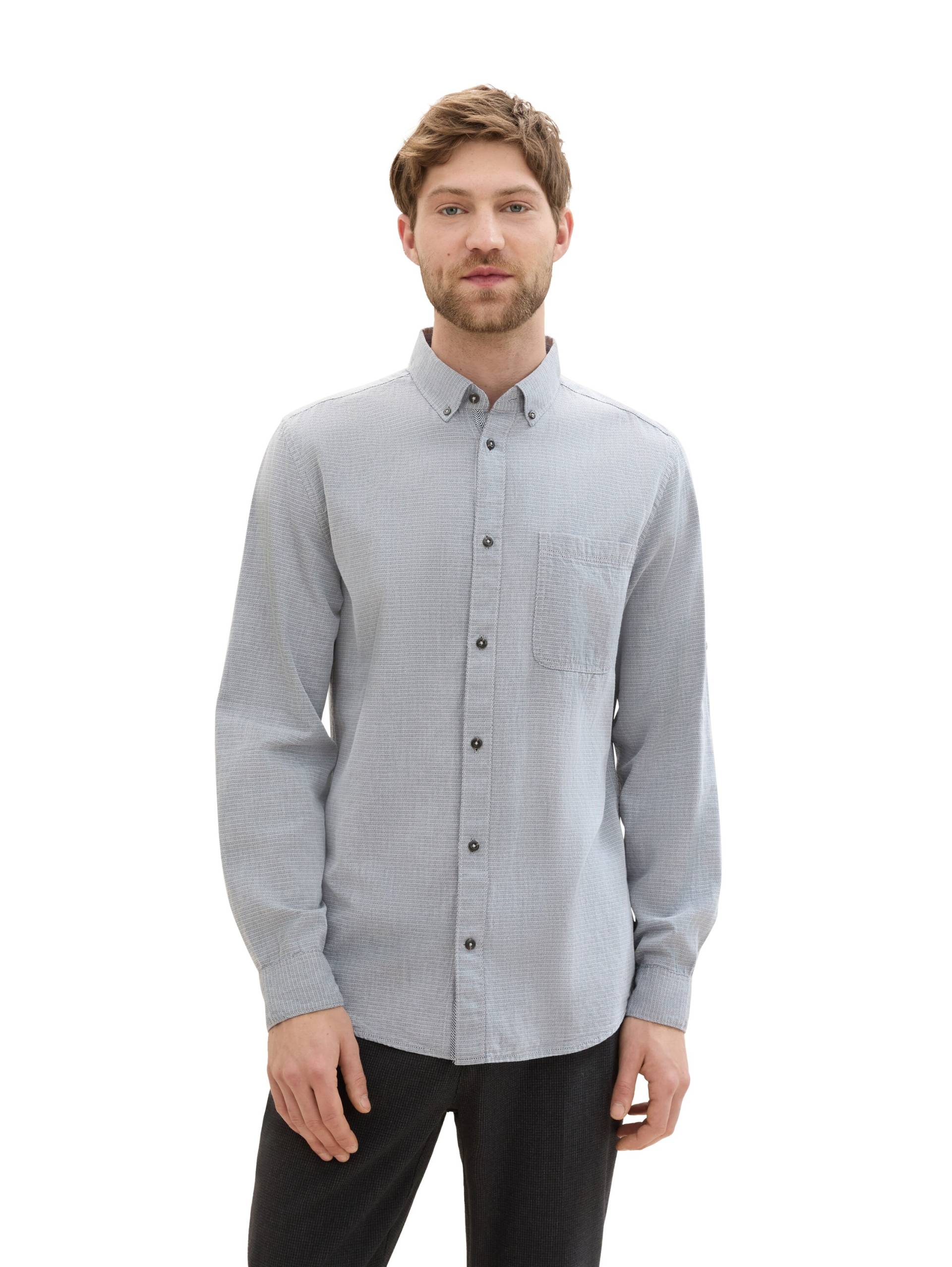 TOM TAILOR Langarmhemd, mit Knopfleiste TOM TAILOR Langarmhemd, mit Knopfleiste von Tom Tailor