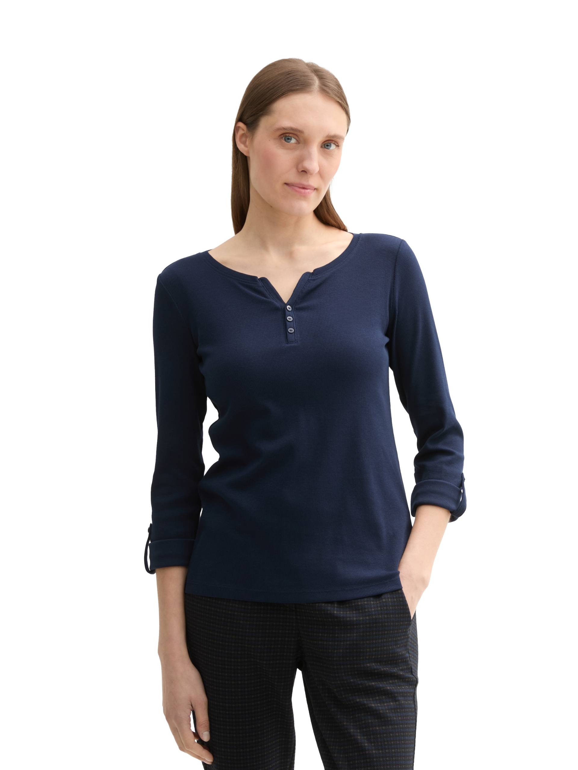 TOM TAILOR Langarmshirt, mit Henley-Ausschnitt von Tom Tailor