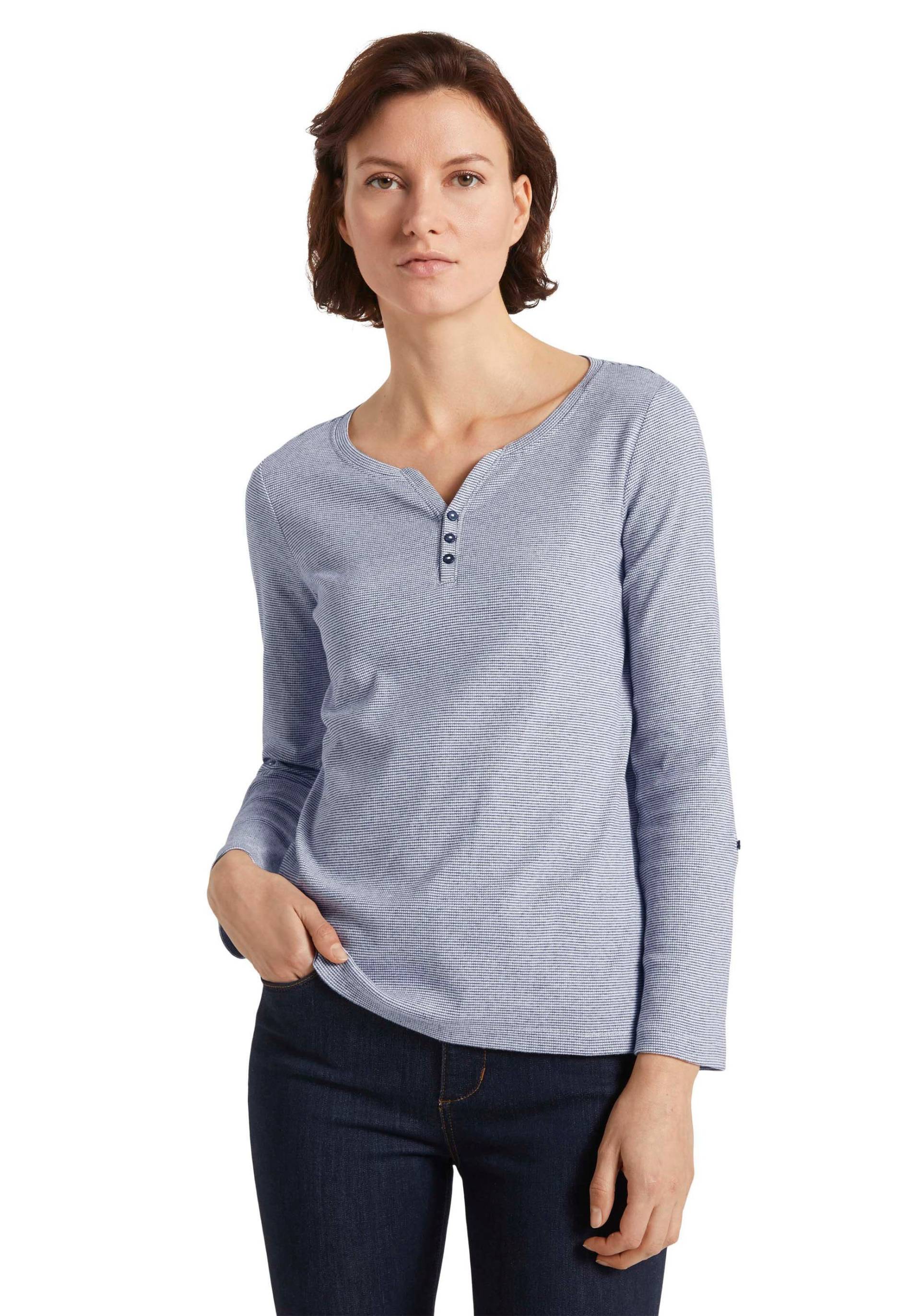 TOM TAILOR Langarmshirt, mit Henley-Ausschnitt TOM TAILOR Langarmshirt, mit Henley-Ausschnitt von Tom Tailor