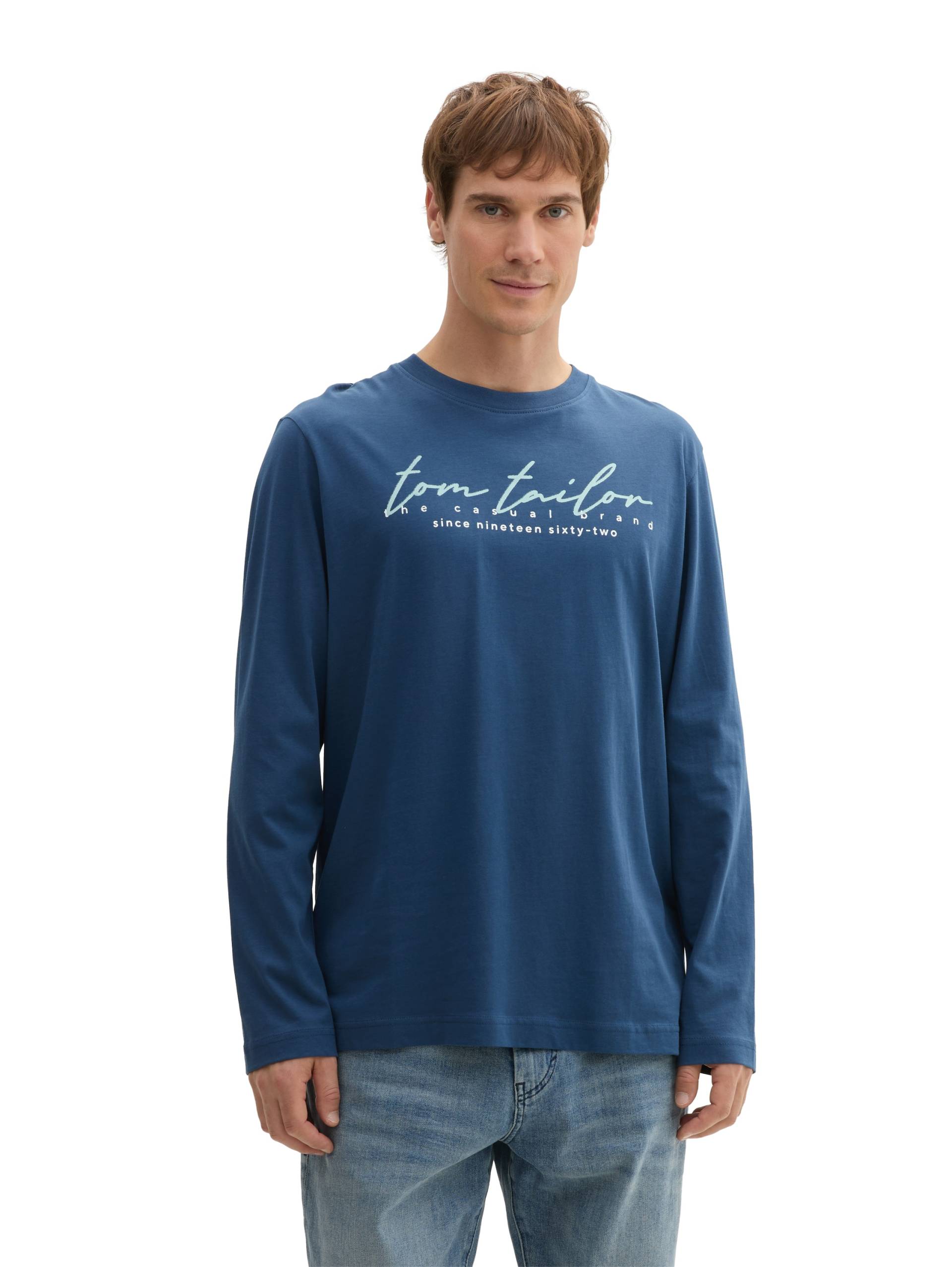 TOM TAILOR Langarmshirt, mit Logo-Print TOM TAILOR Langarmshirt, mit Logo-Print von Tom Tailor