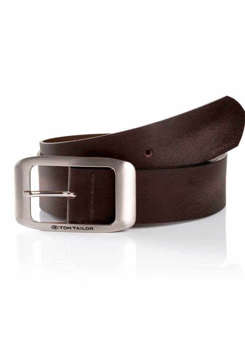 TOM TAILOR Ledergürtel »TTAMY«, (1 St.), 4 cm breiter Damengürtel, modisch vielseitig von Tom Tailor