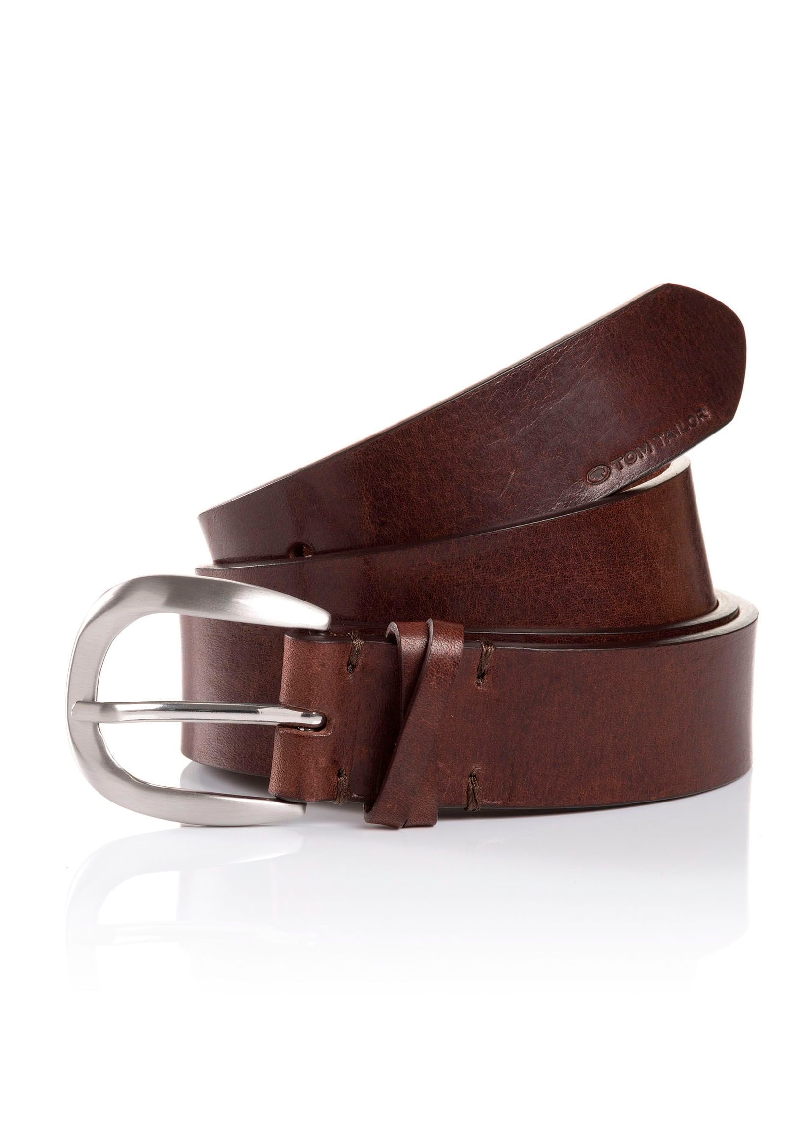TOM TAILOR Ledergürtel »TTNANCY«, 3 cm breiter Damengürtel, modisch klassisch, reines Leder TOM TAILOR Ledergürtel »TTNANCY«, 3 cm breiter Damengürtel, modisch klassisch, reines Leder von Tom Tailor