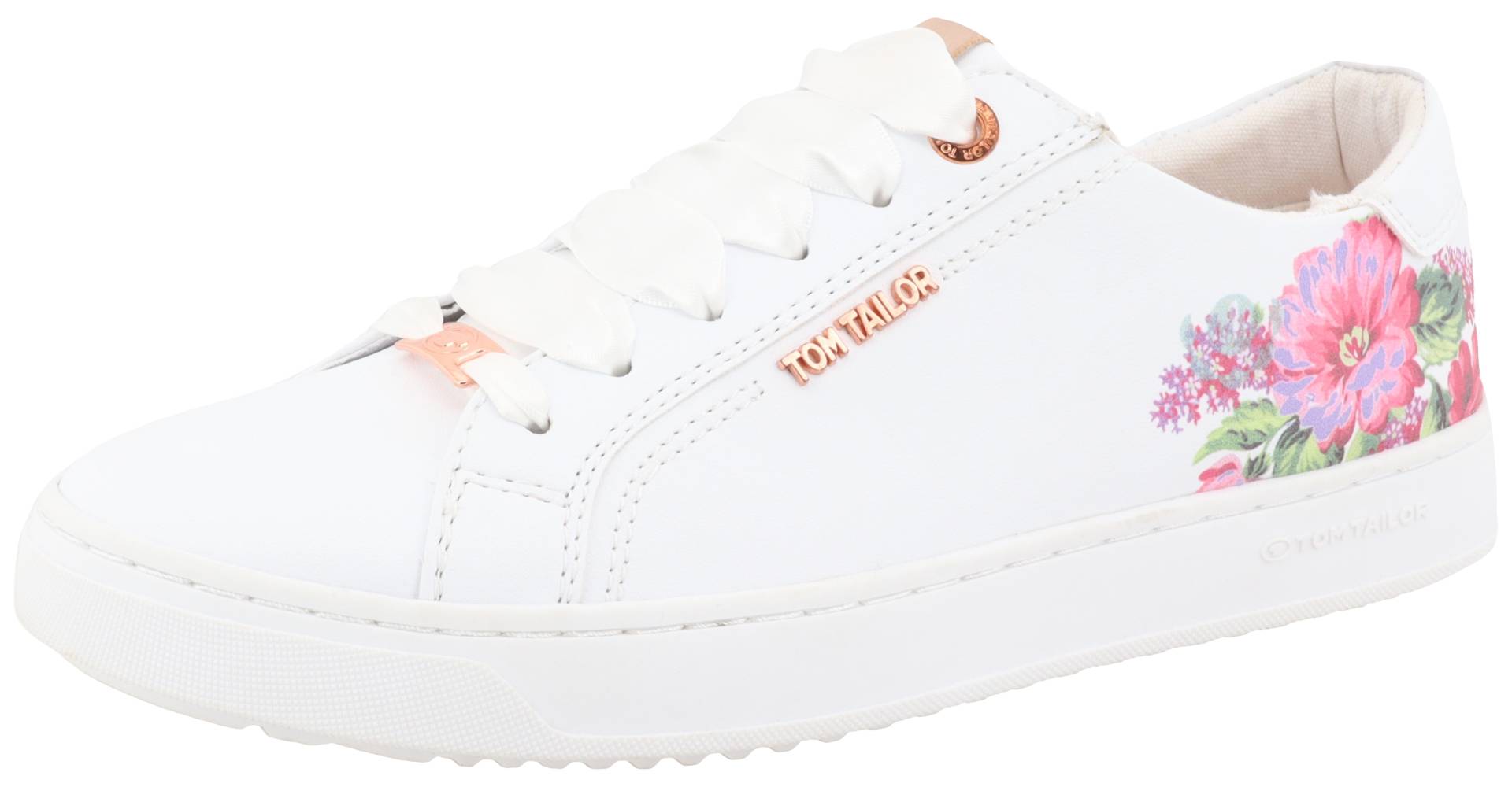 TOM TAILOR Plateausneaker, mit buntem Blütenprint, Freizeitschuh, Halbschuh, Schnürschuh TOM TAILOR Plateausneaker, mit buntem Blütenprint, Freizeitschuh, Halbschuh, Schnürschuh von Tom Tailor
